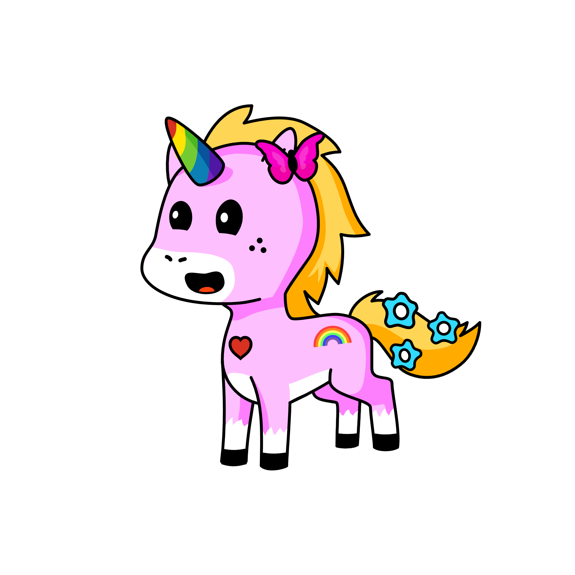 rainbow, the unicorn