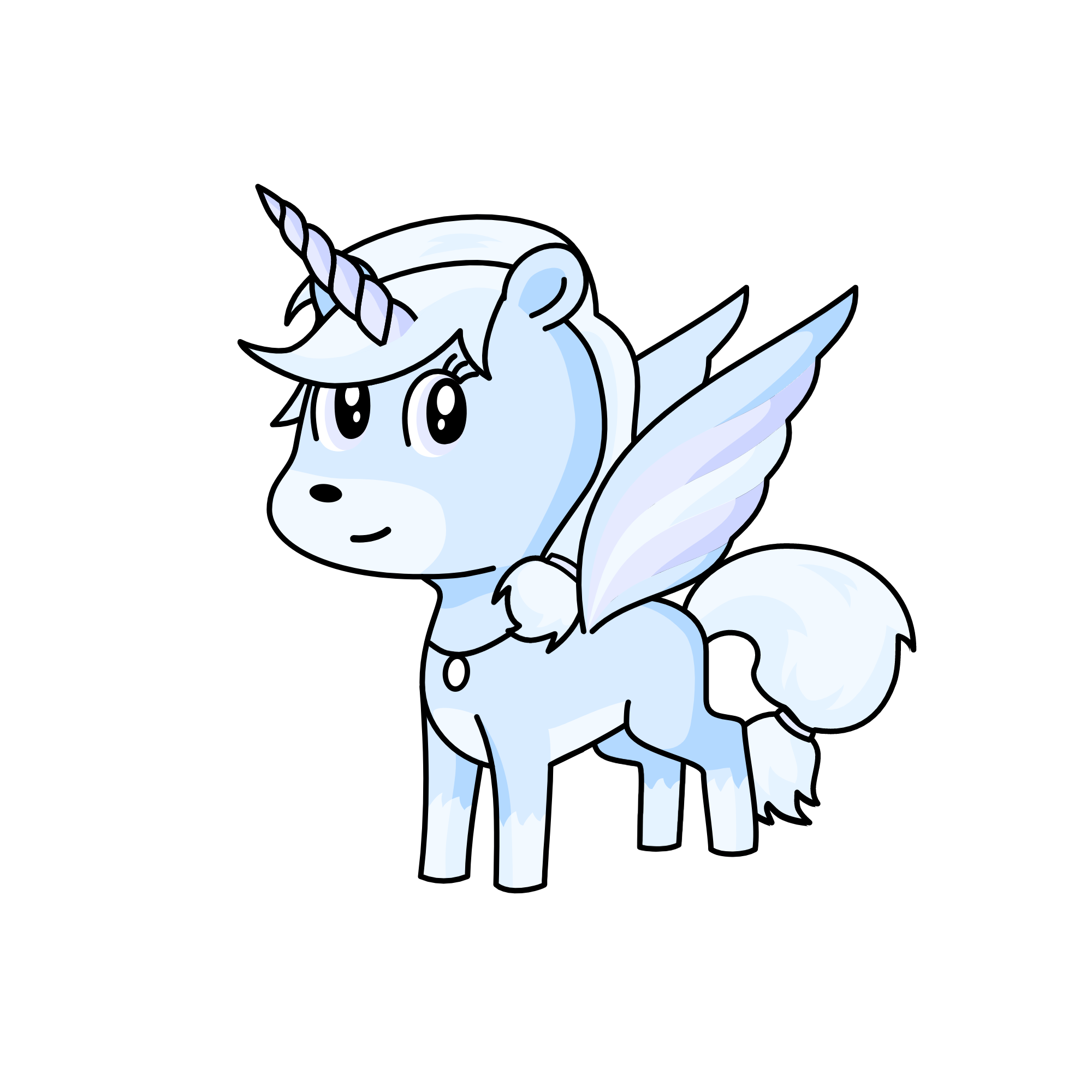 Winter, the unicorn