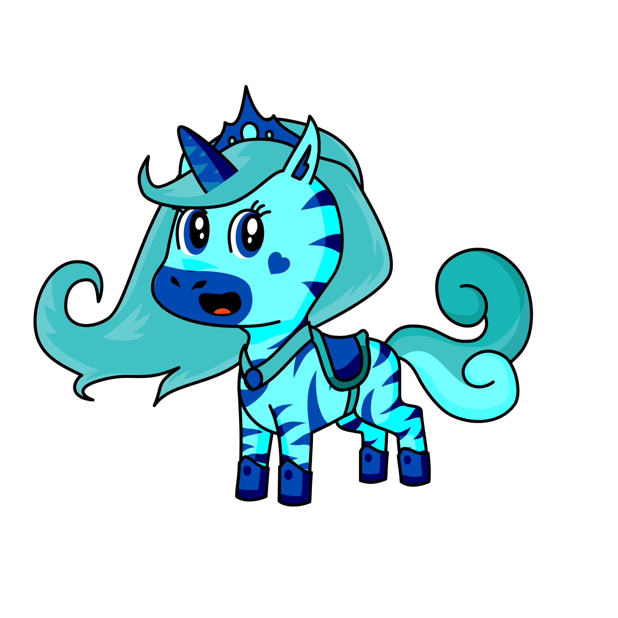 Princess of Ice, the unicorn