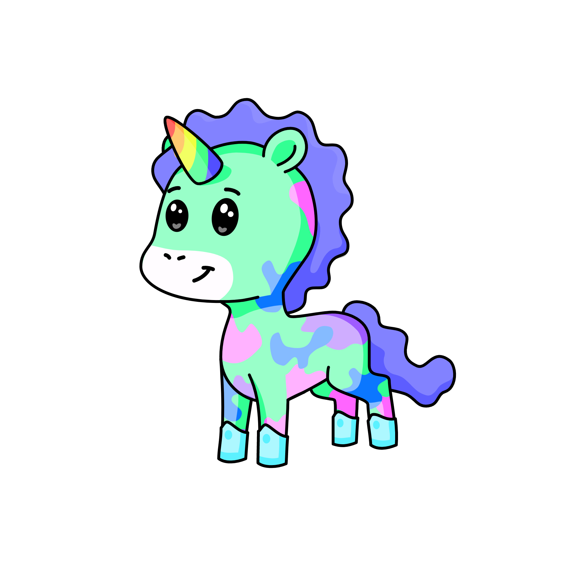 Glowy, the unicorn