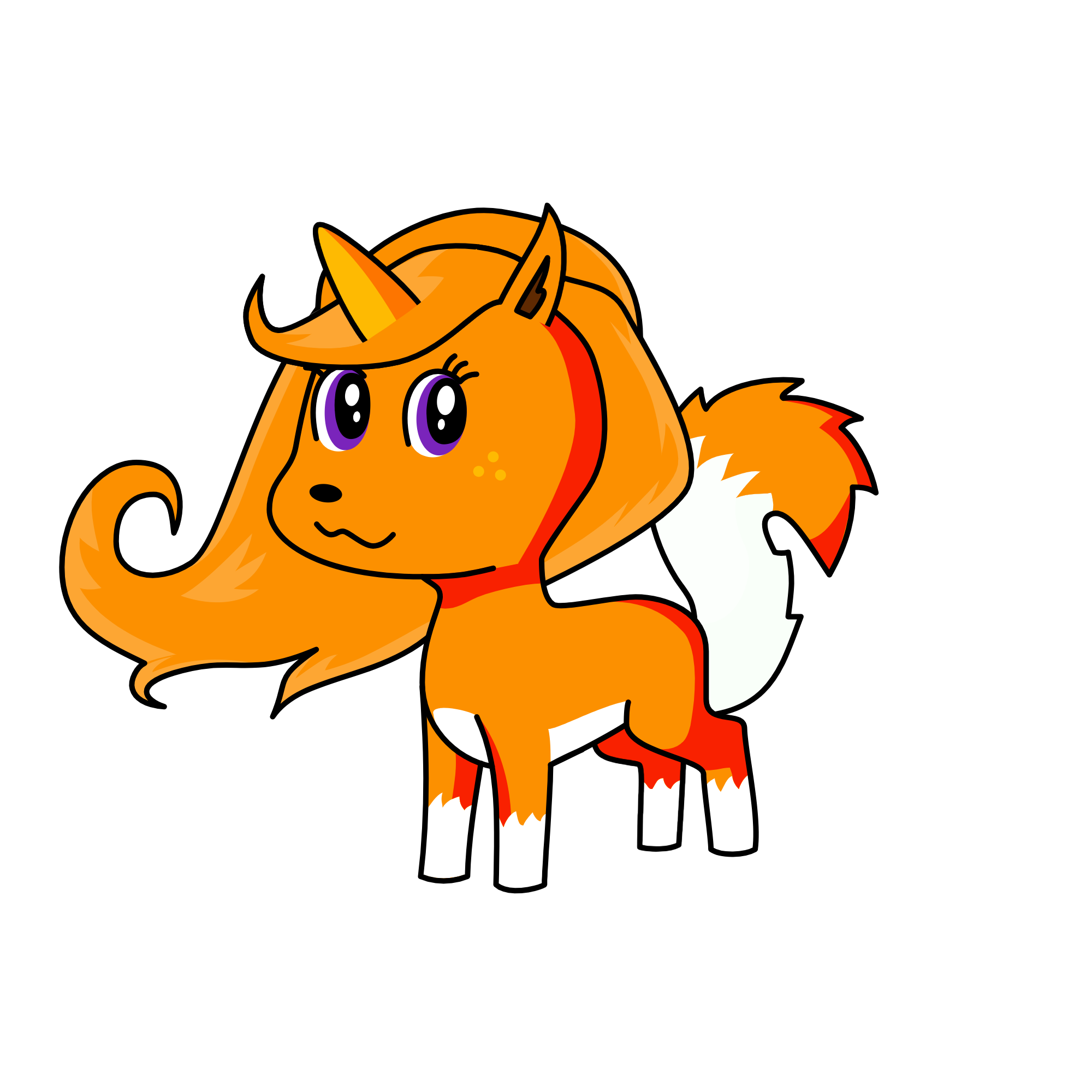 Fox, the unicorn