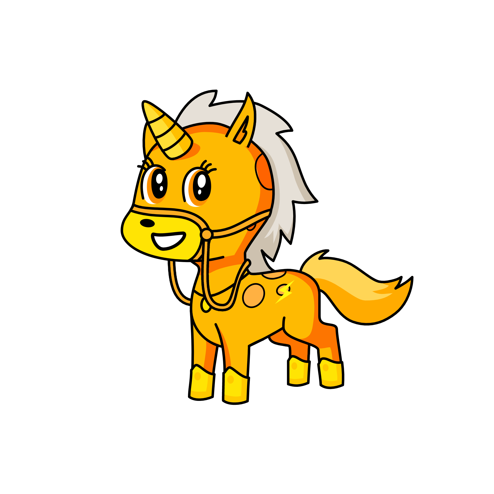 Queen of Oranges, the unicorn