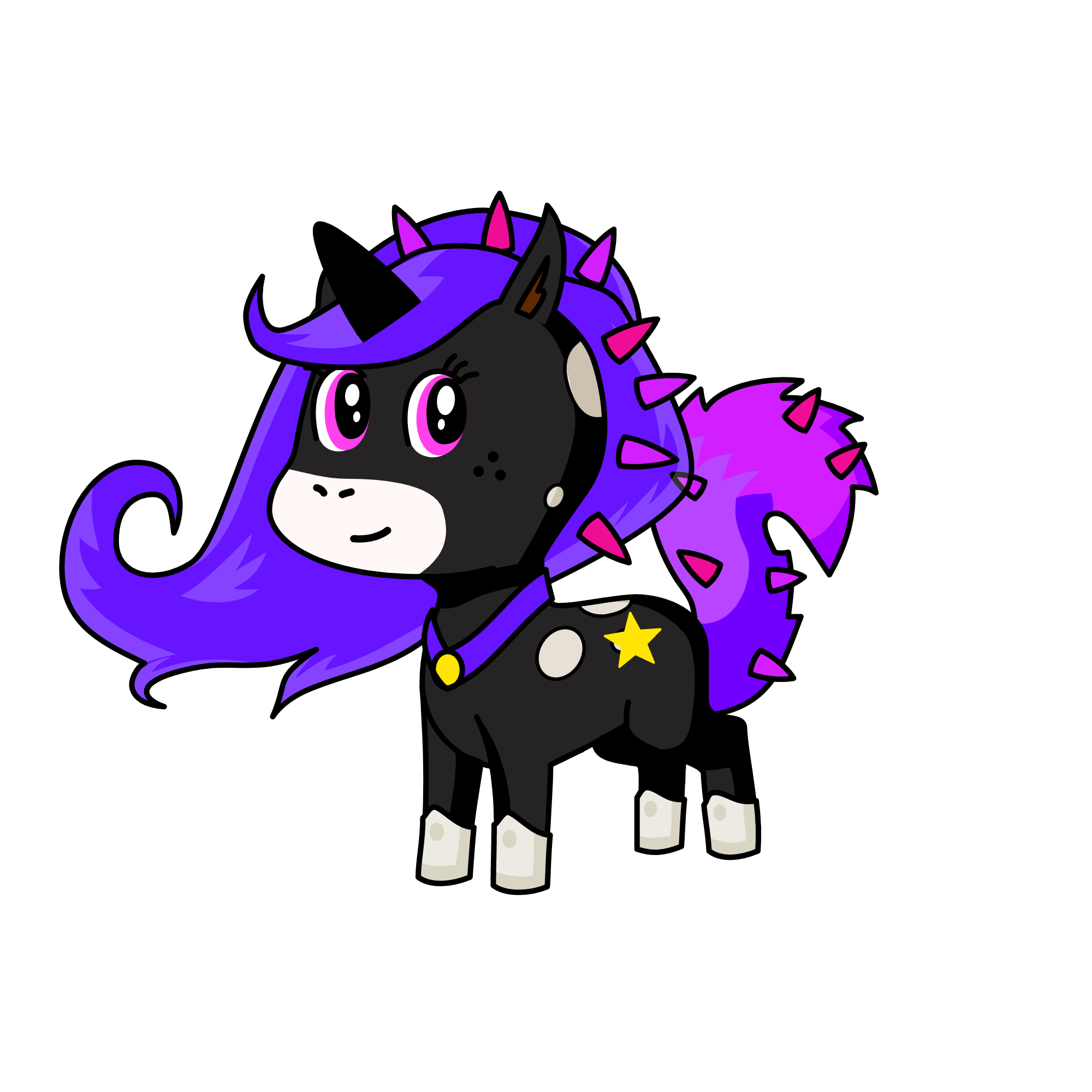 moonlight, the unicorn
