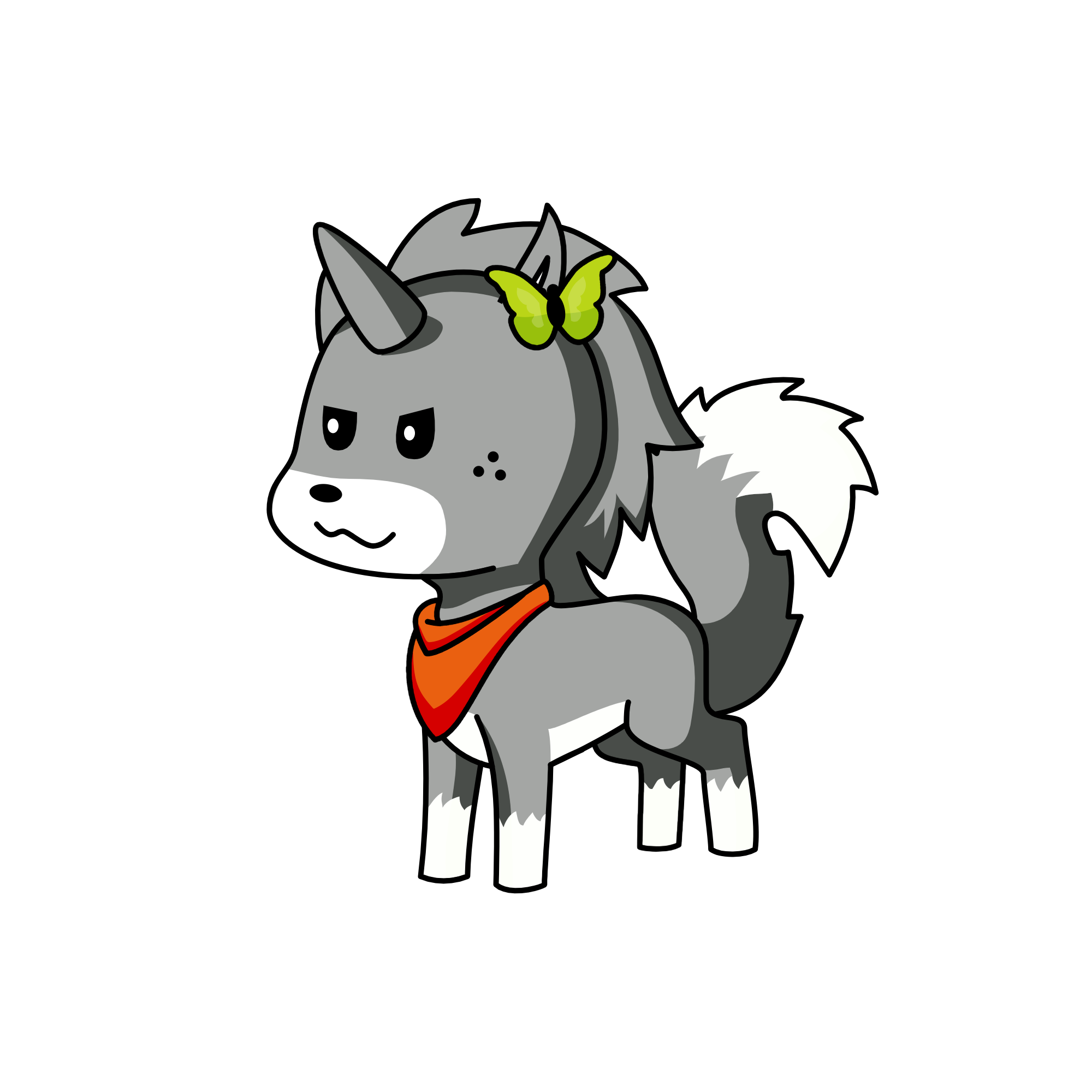 wolf,budy, the unicorn