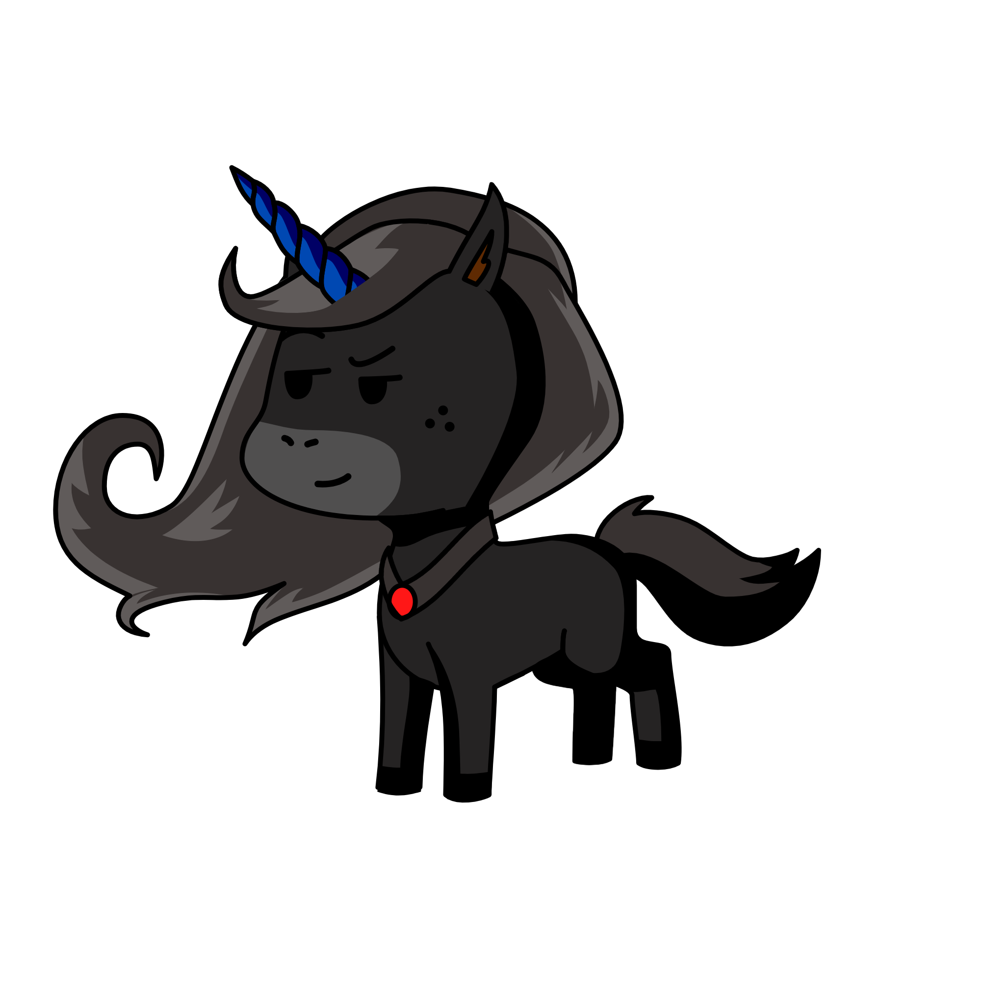 micu/ princess of the dark, the unicorn