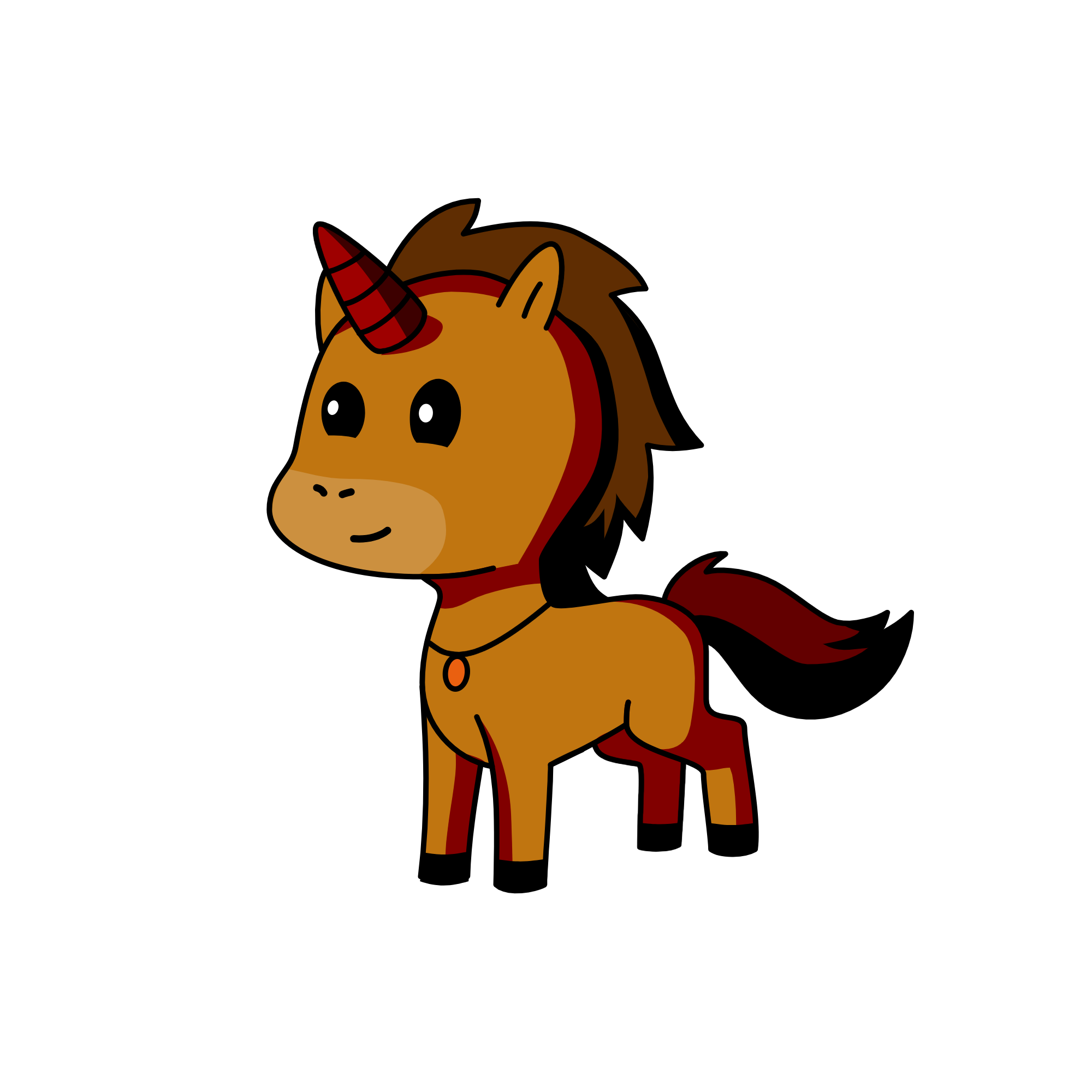 browny, the unicorn