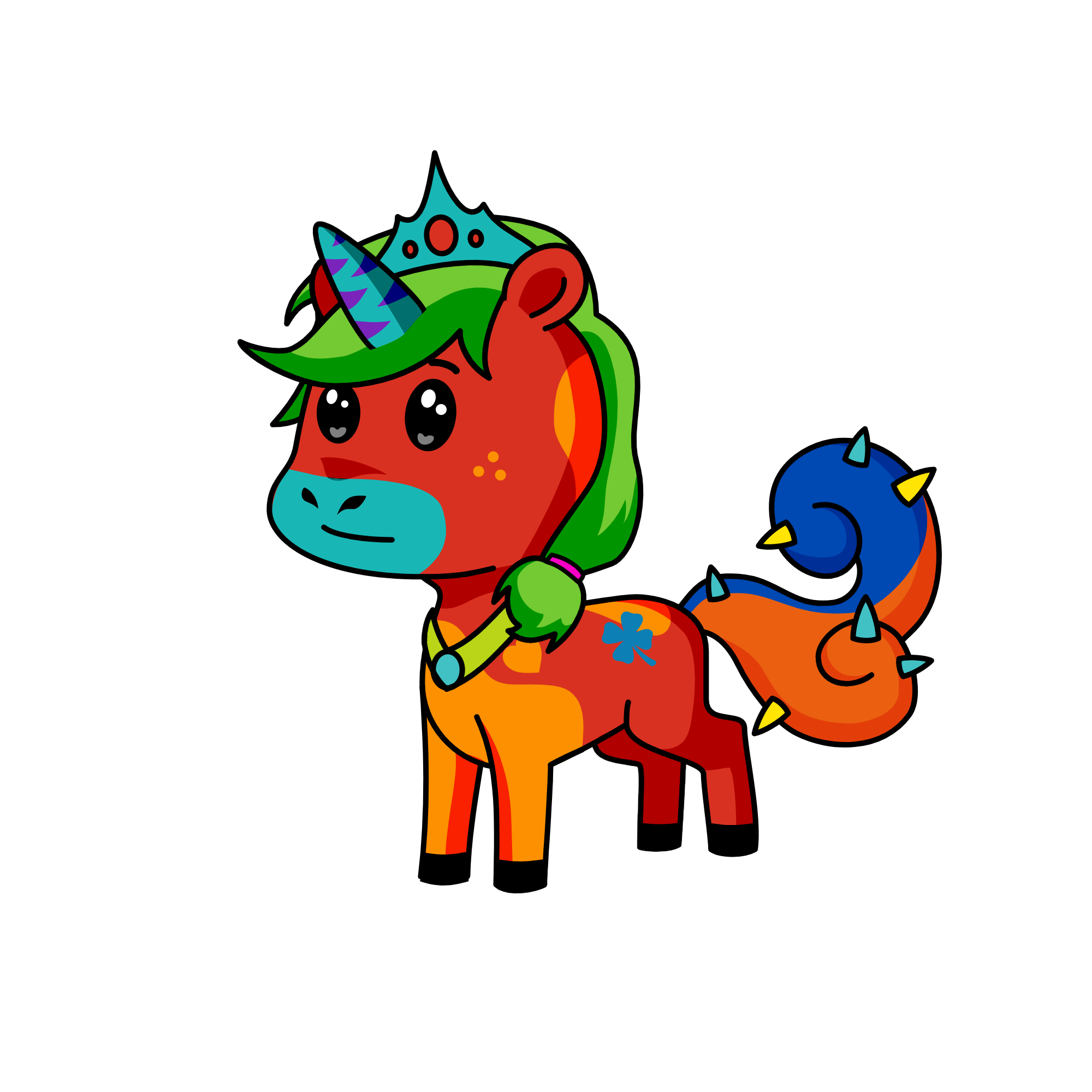 bluey, the unicorn