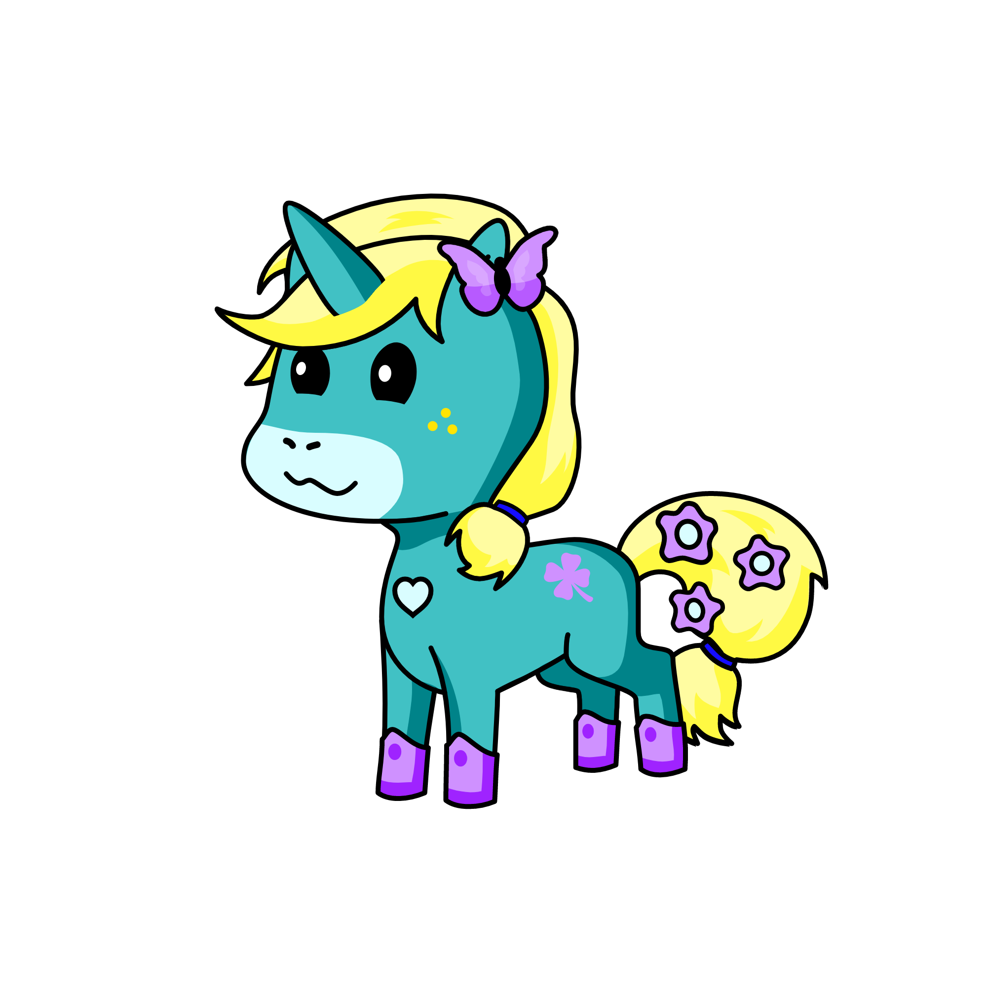 flow current the princess warnicorn, the unicorn