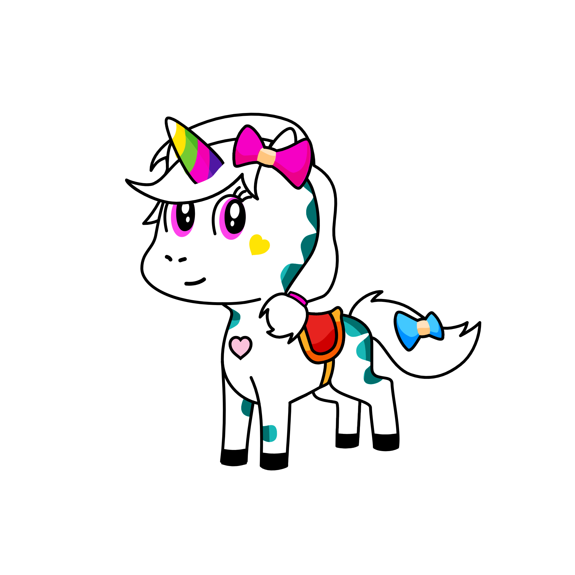 Pinky, the unicorn