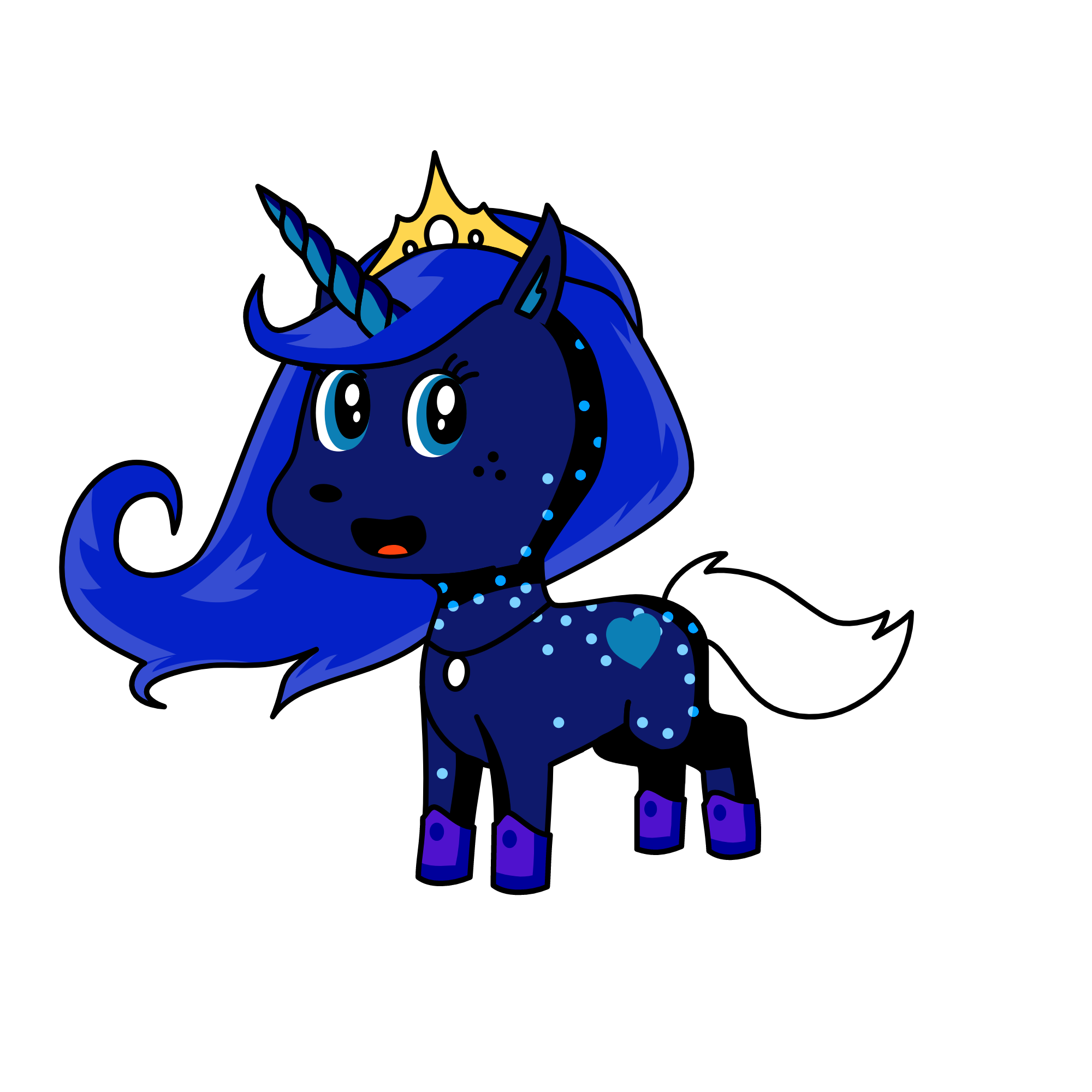 Luna 🌑, the unicorn