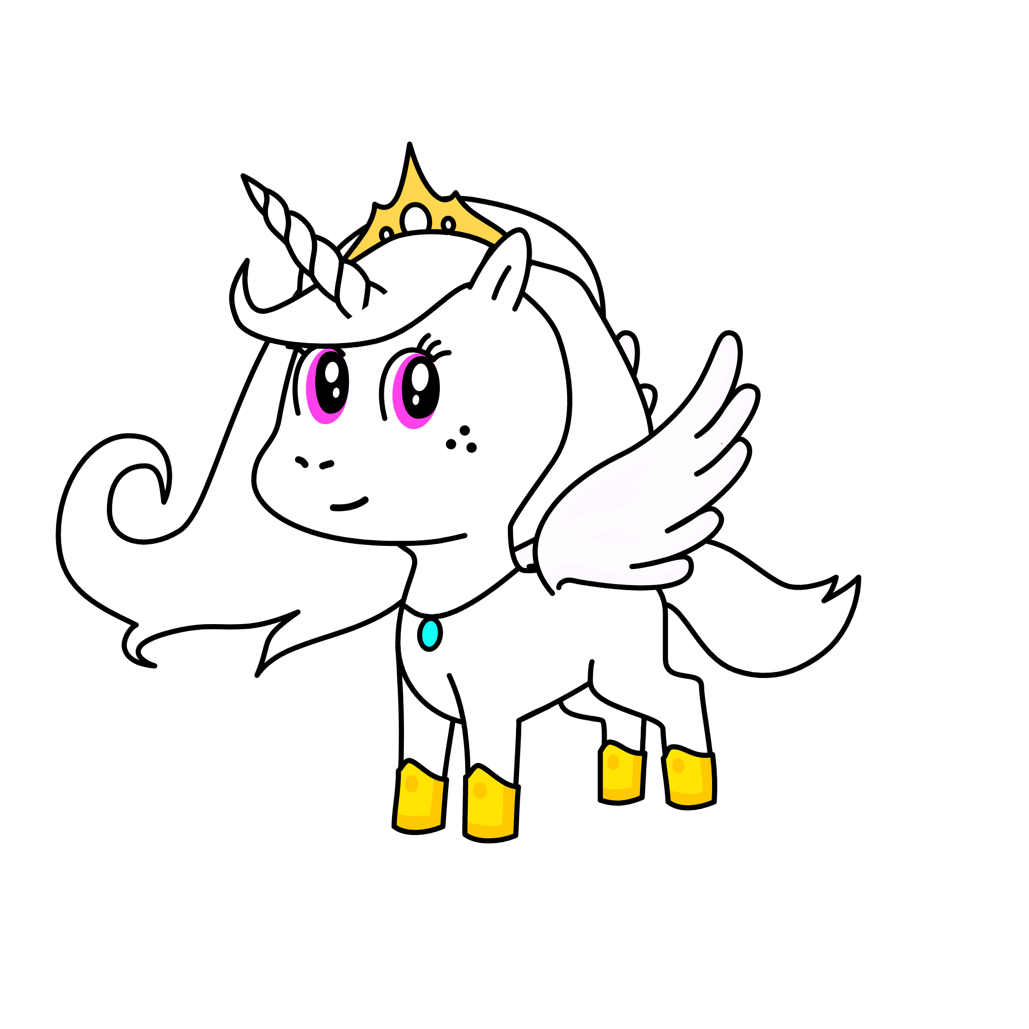 Queen of clouds, the unicorn