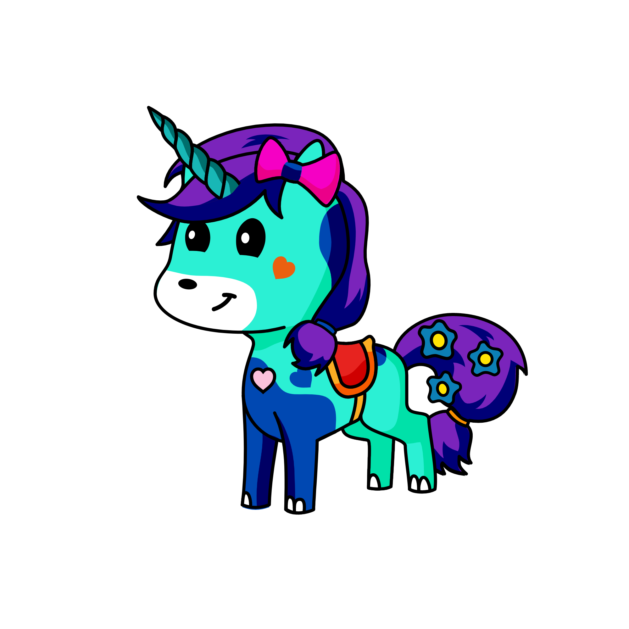 snowy, the unicorn