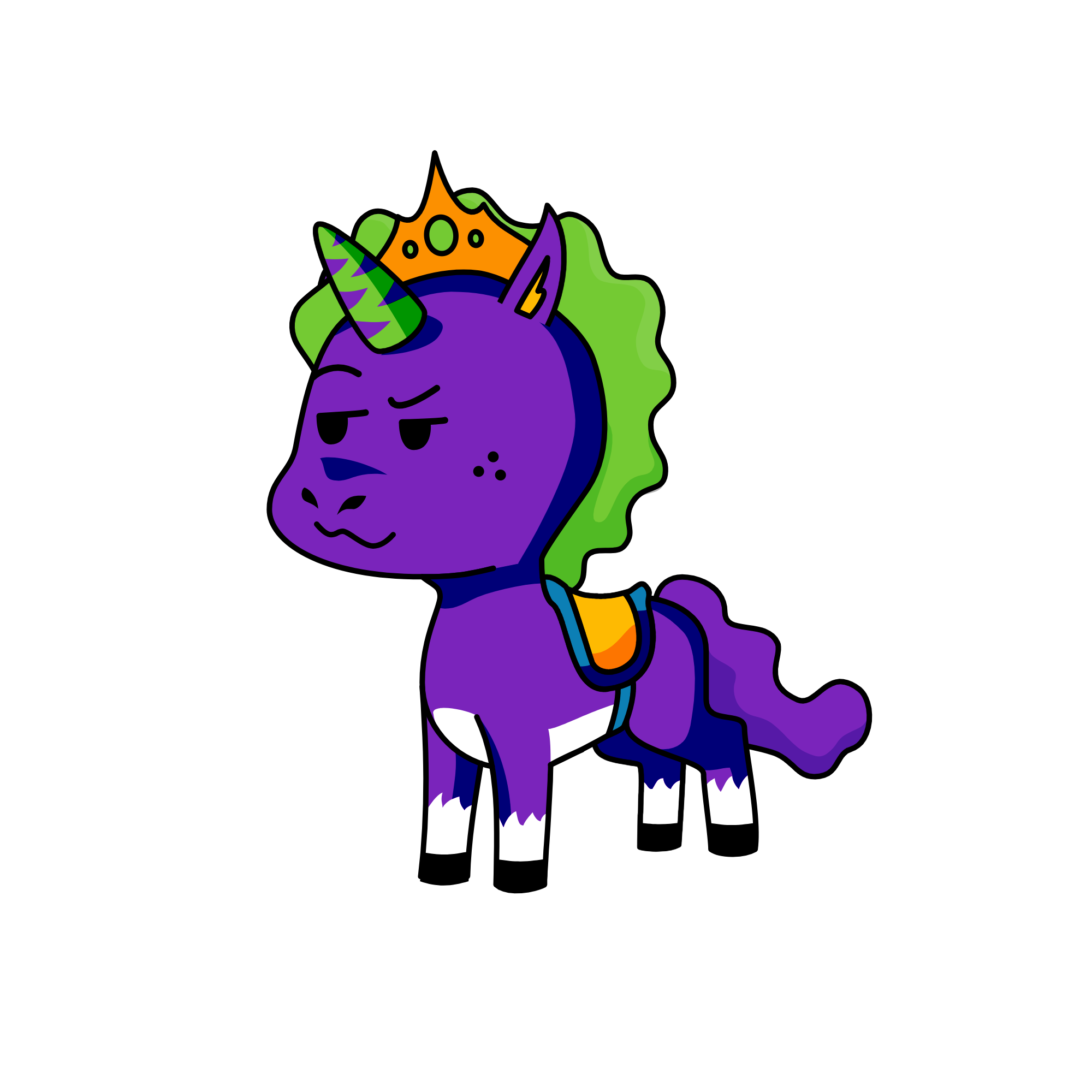 PURPLE, the unicorn
