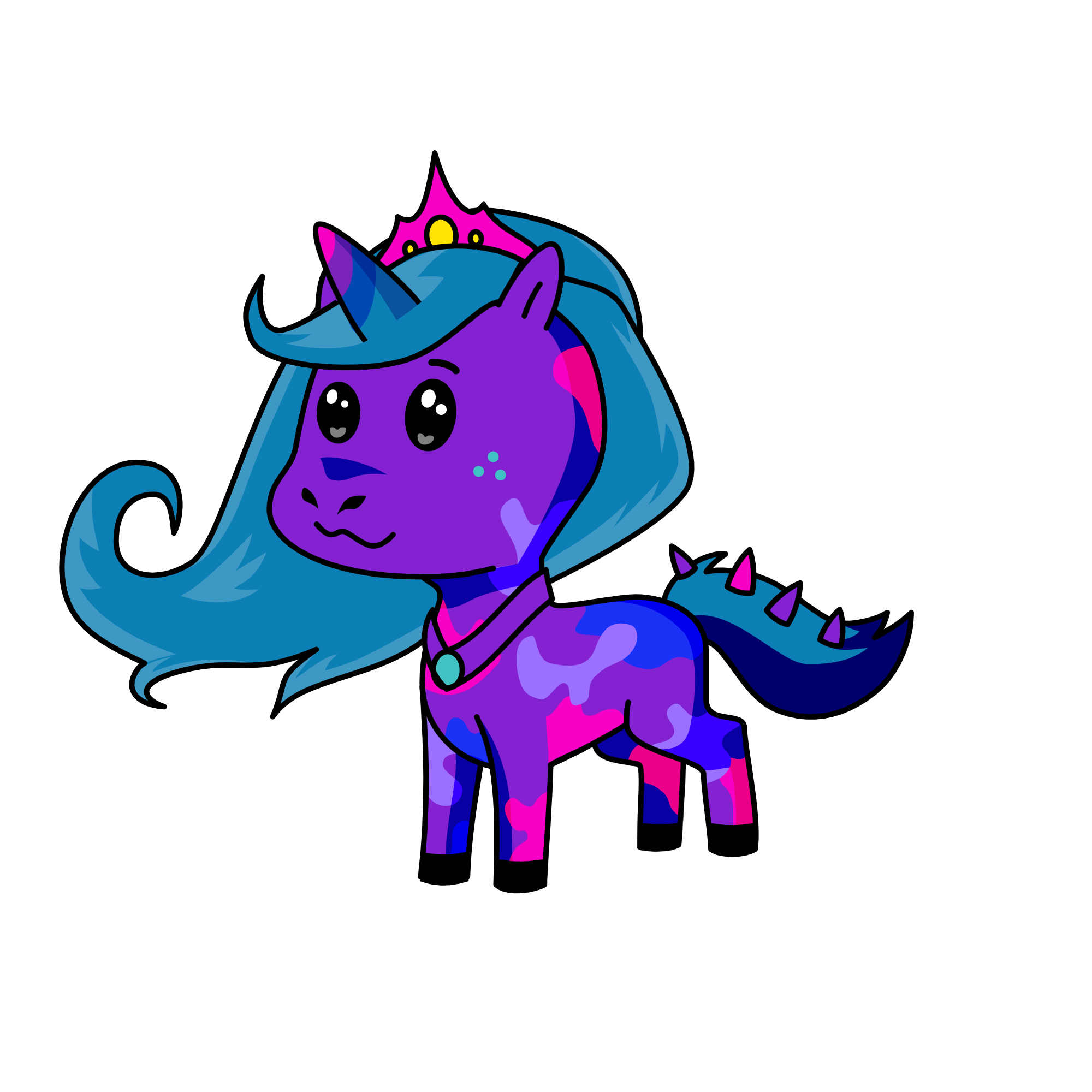 Purple💜, the unicorn