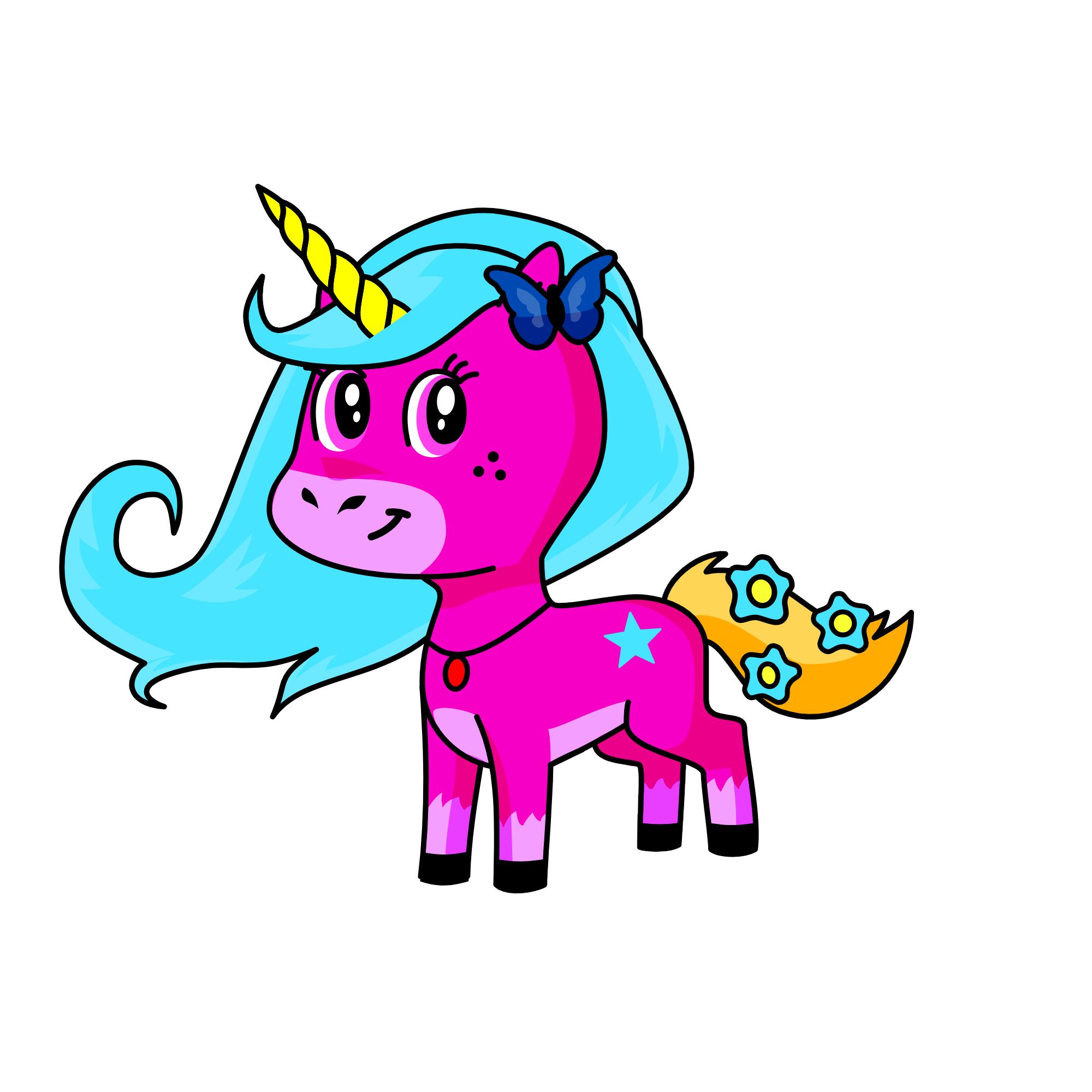 LUANA., the unicorn