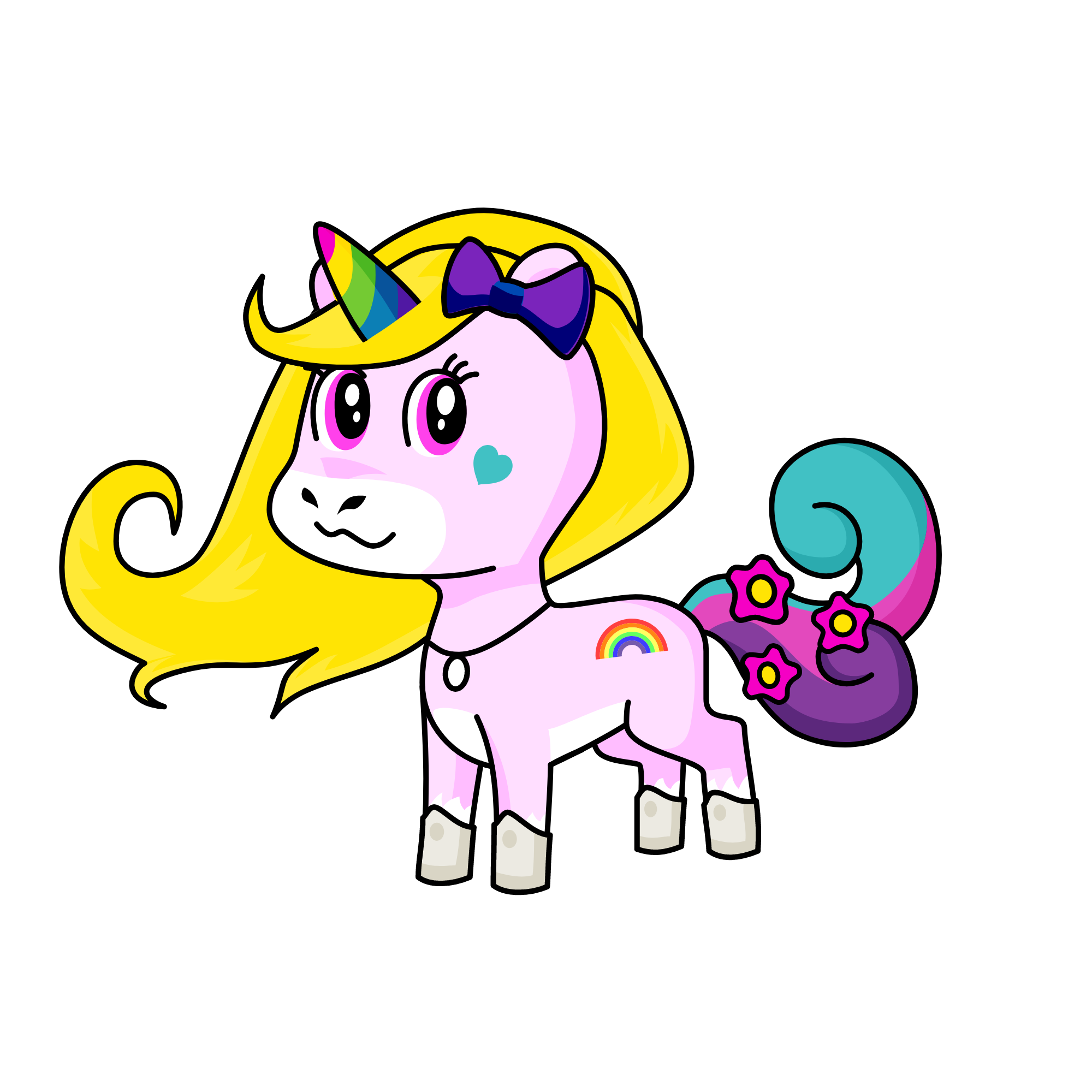 Sparkles, the unicorn