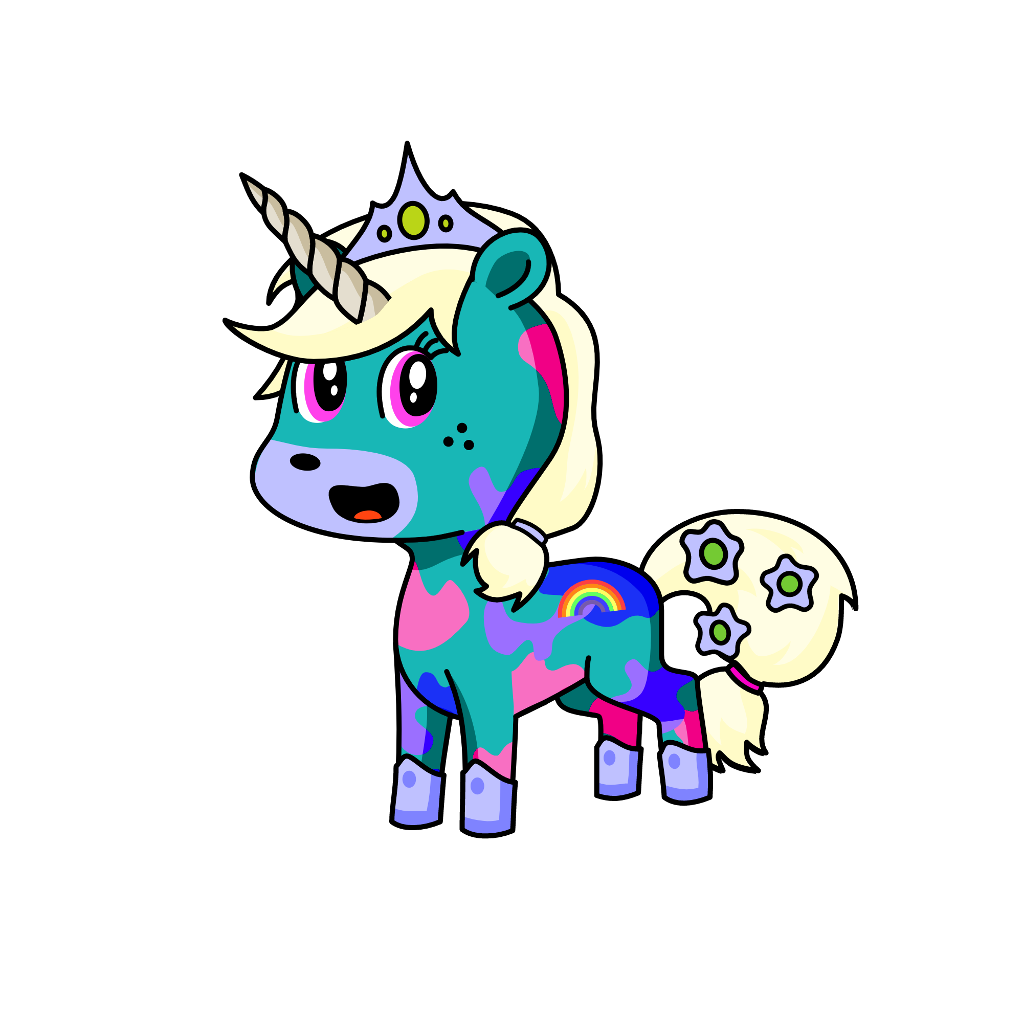 Love you row 🐱, the unicorn