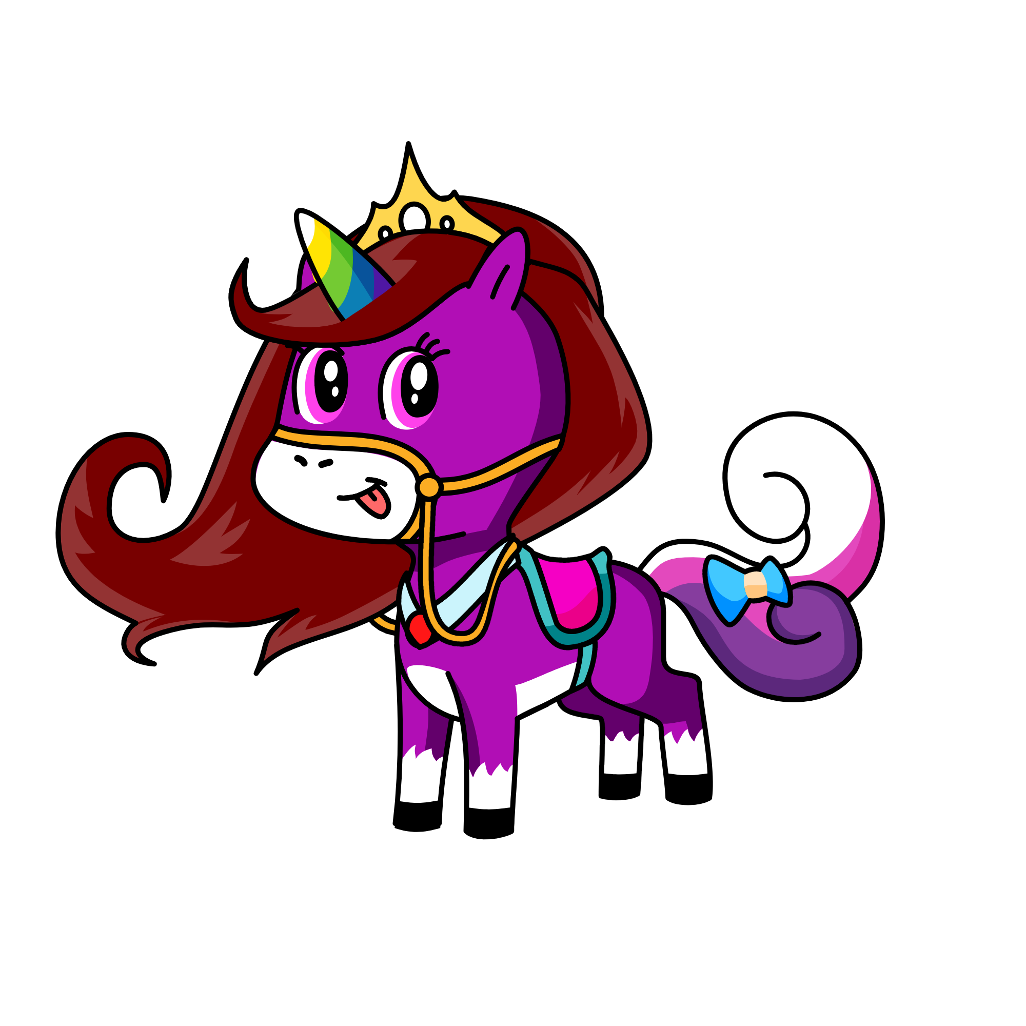 sandy luky fluff, the unicorn