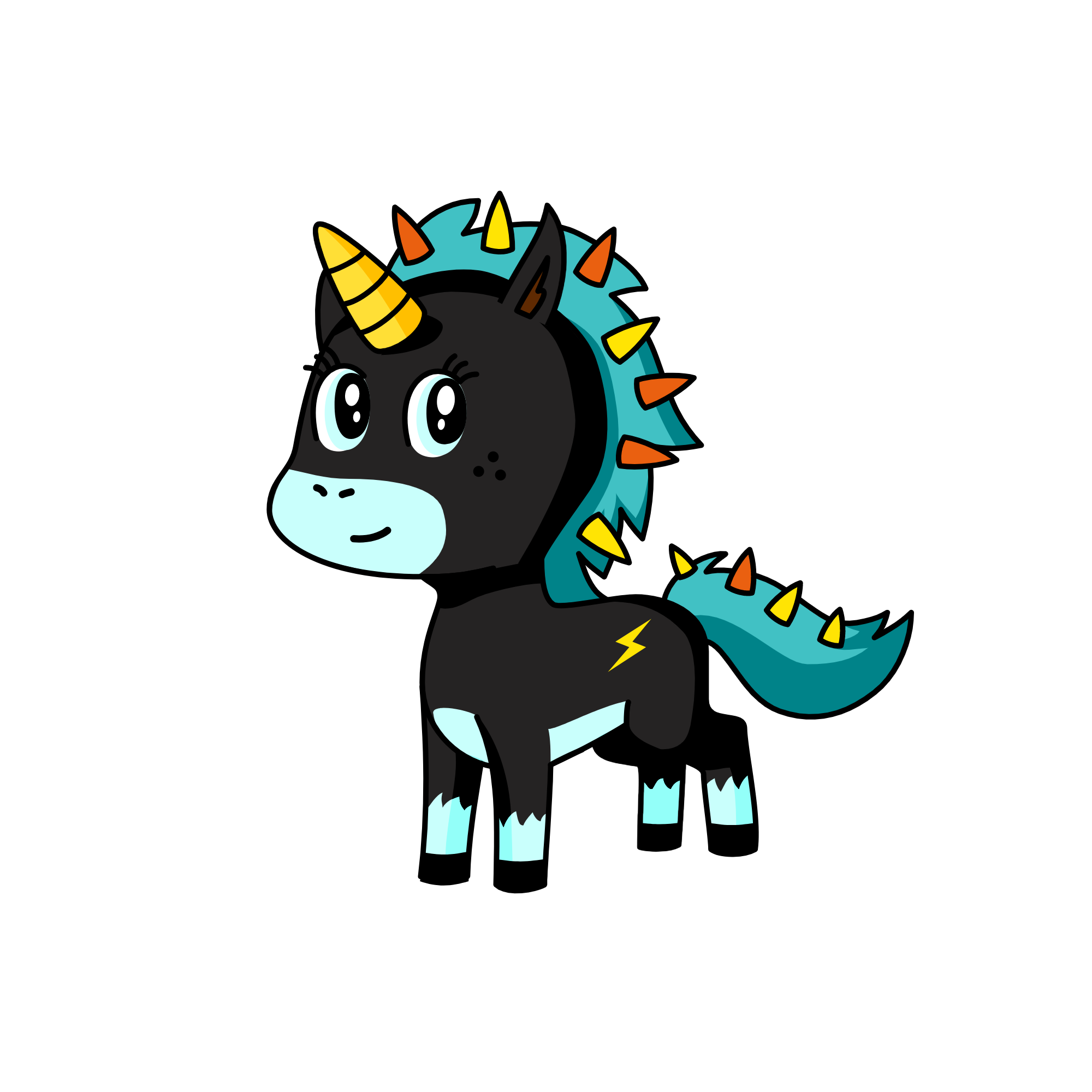 Lightning, the unicorn