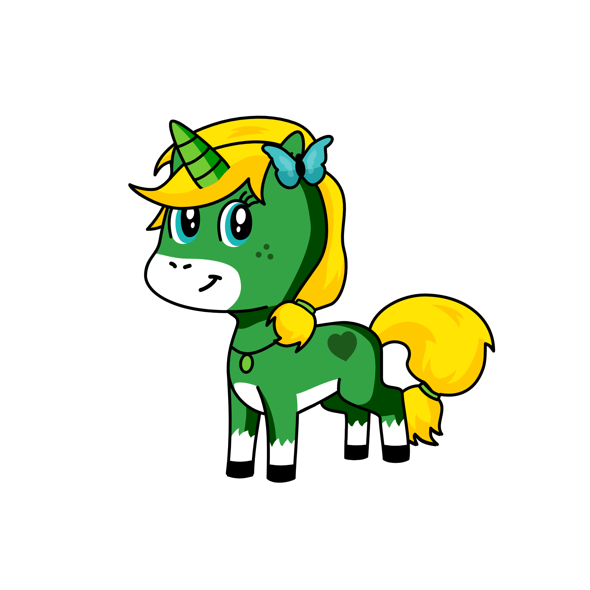 Emerald, the unicorn