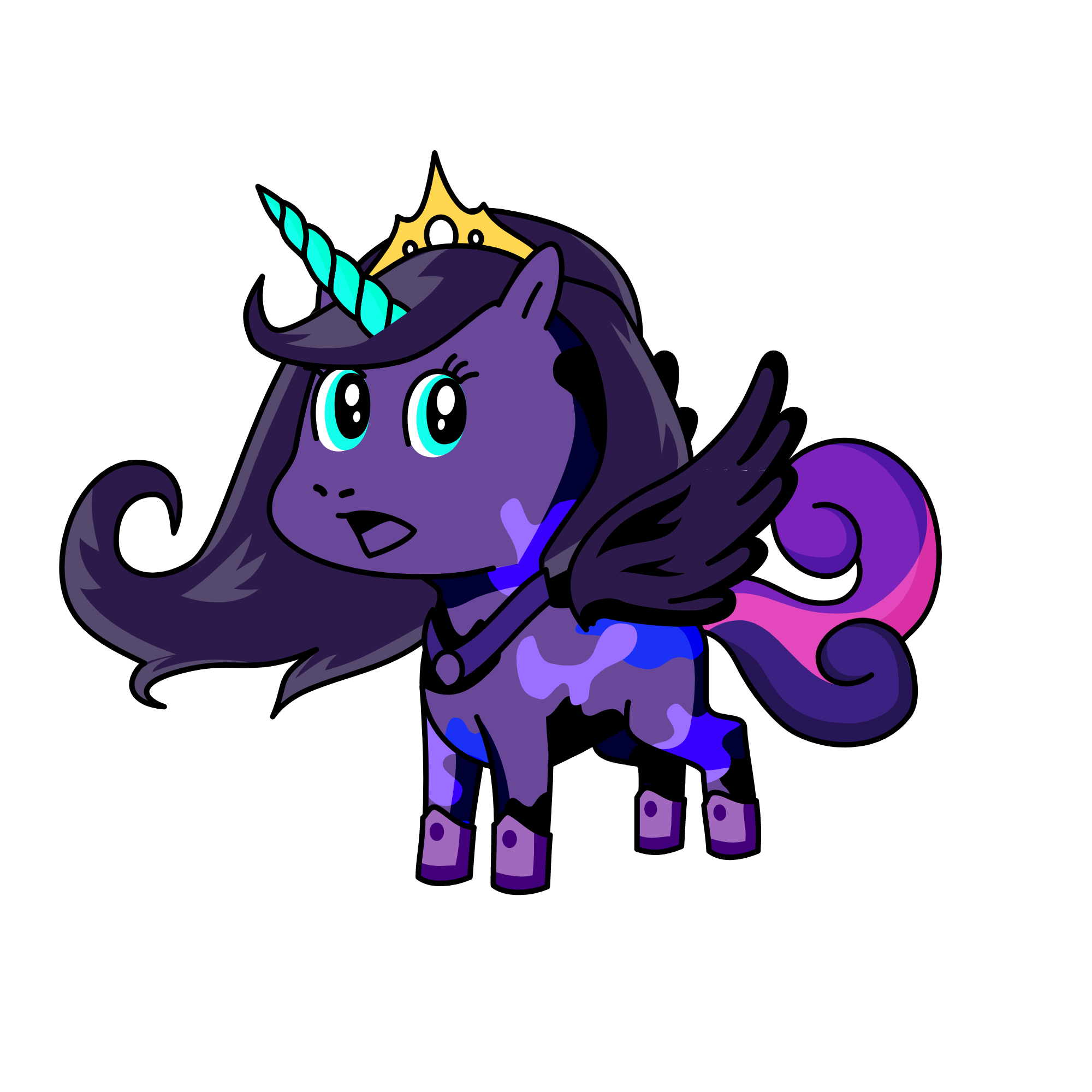 mindight sparkele, the unicorn