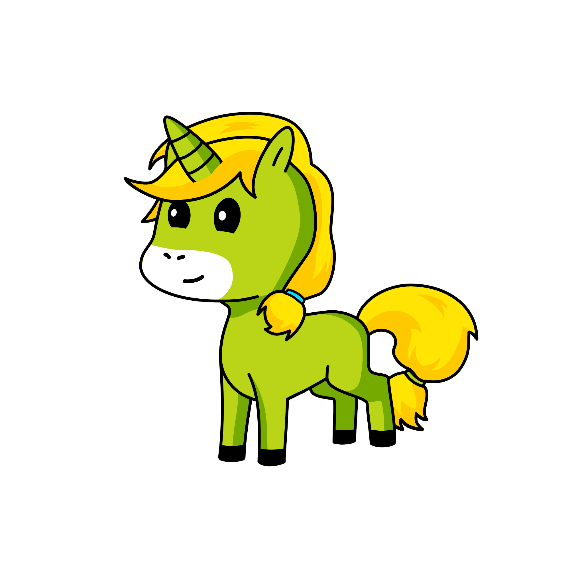 cute, the unicorn