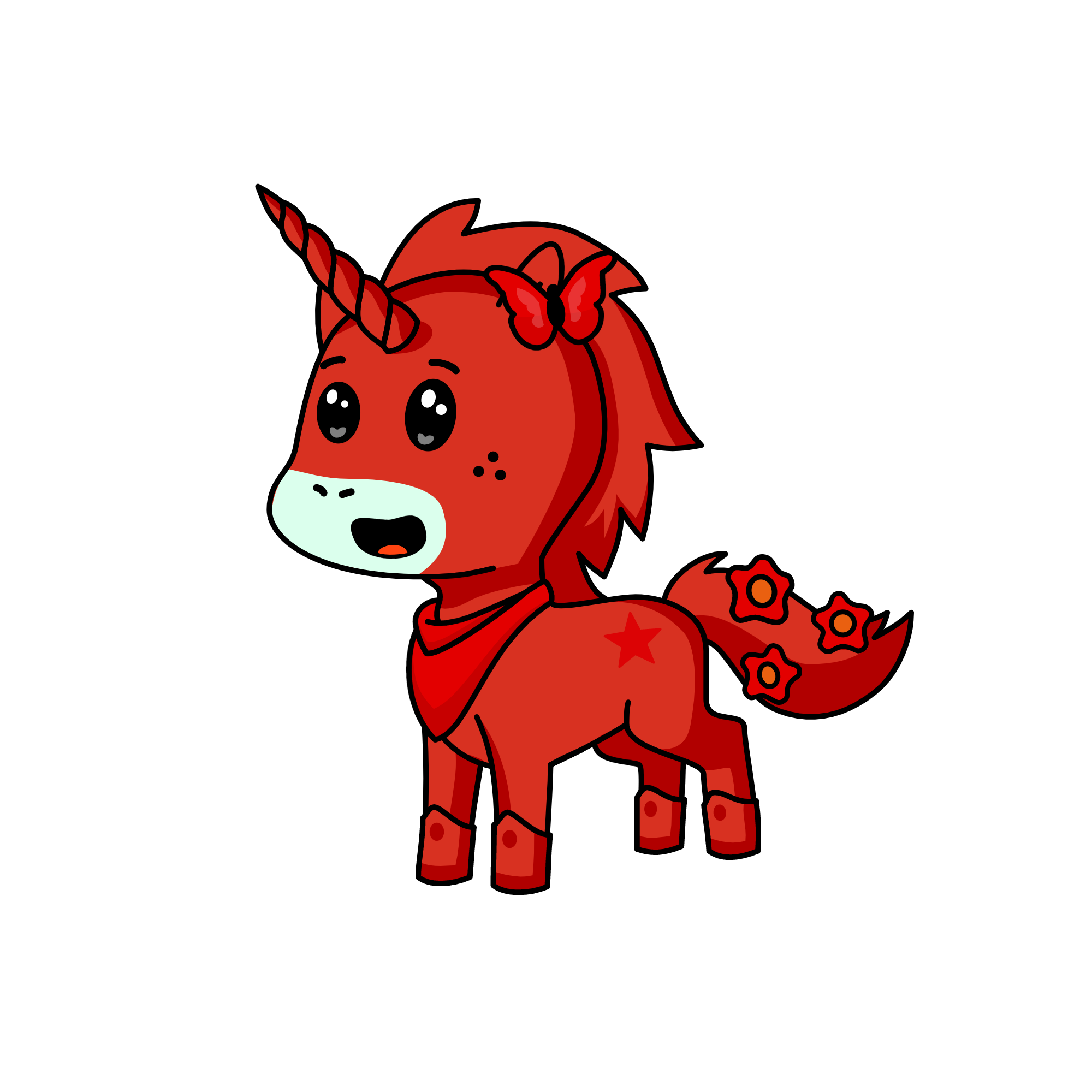 chan red, the unicorn