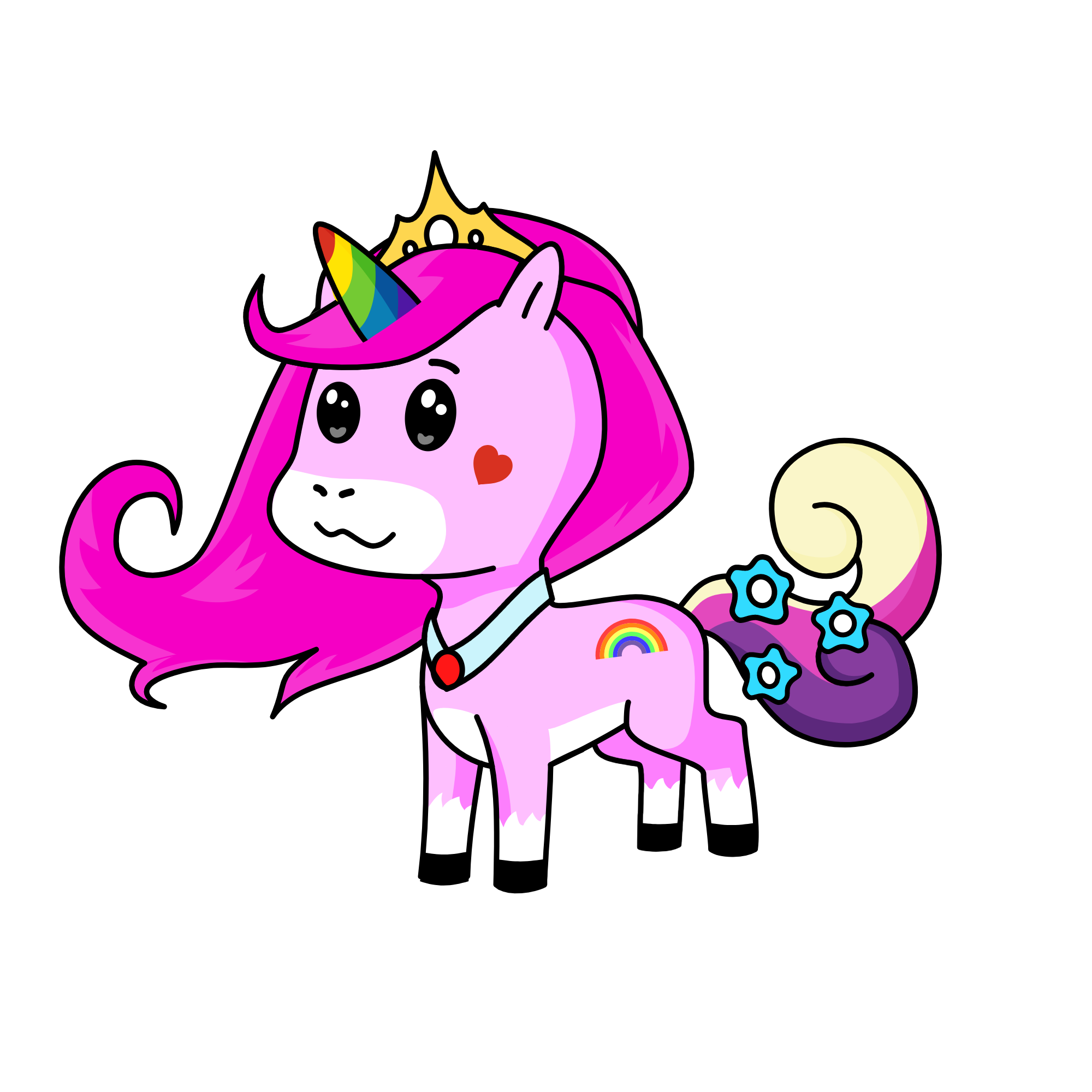 Fluffly, the unicorn