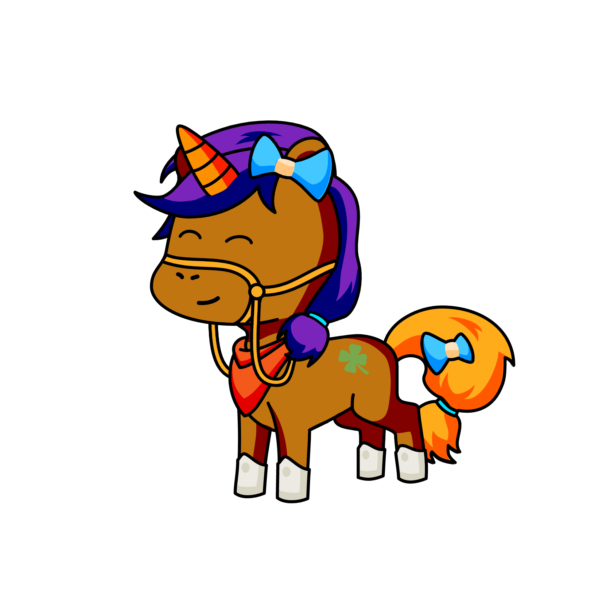 Cuddly, the unicorn