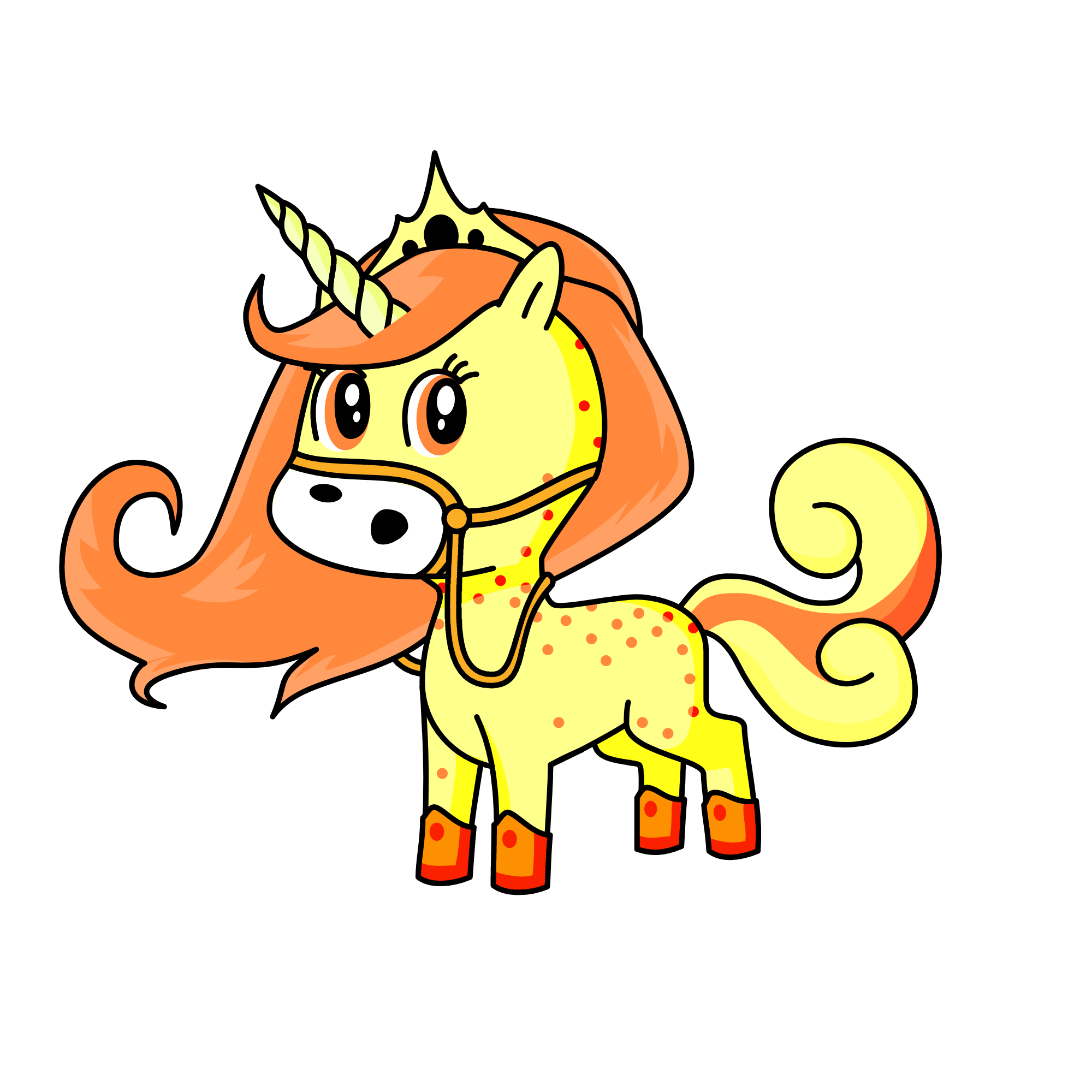 sunset, the unicorn