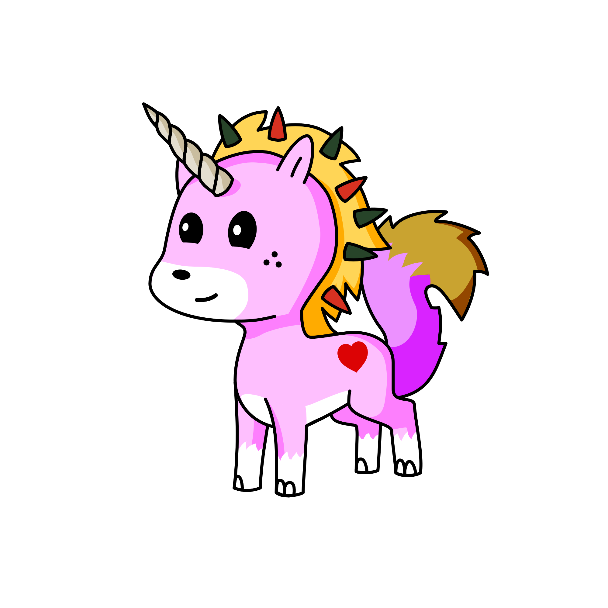 grey, the unicorn
