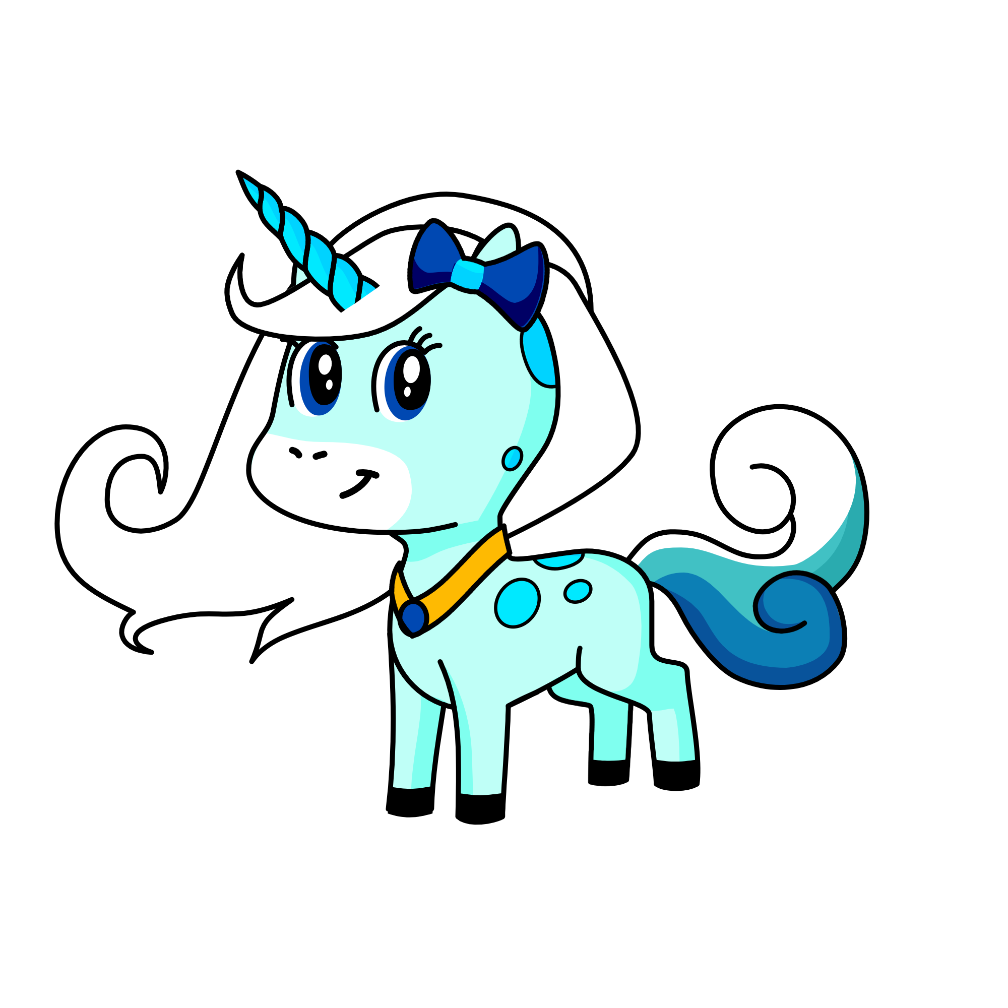 Snow ball, the unicorn