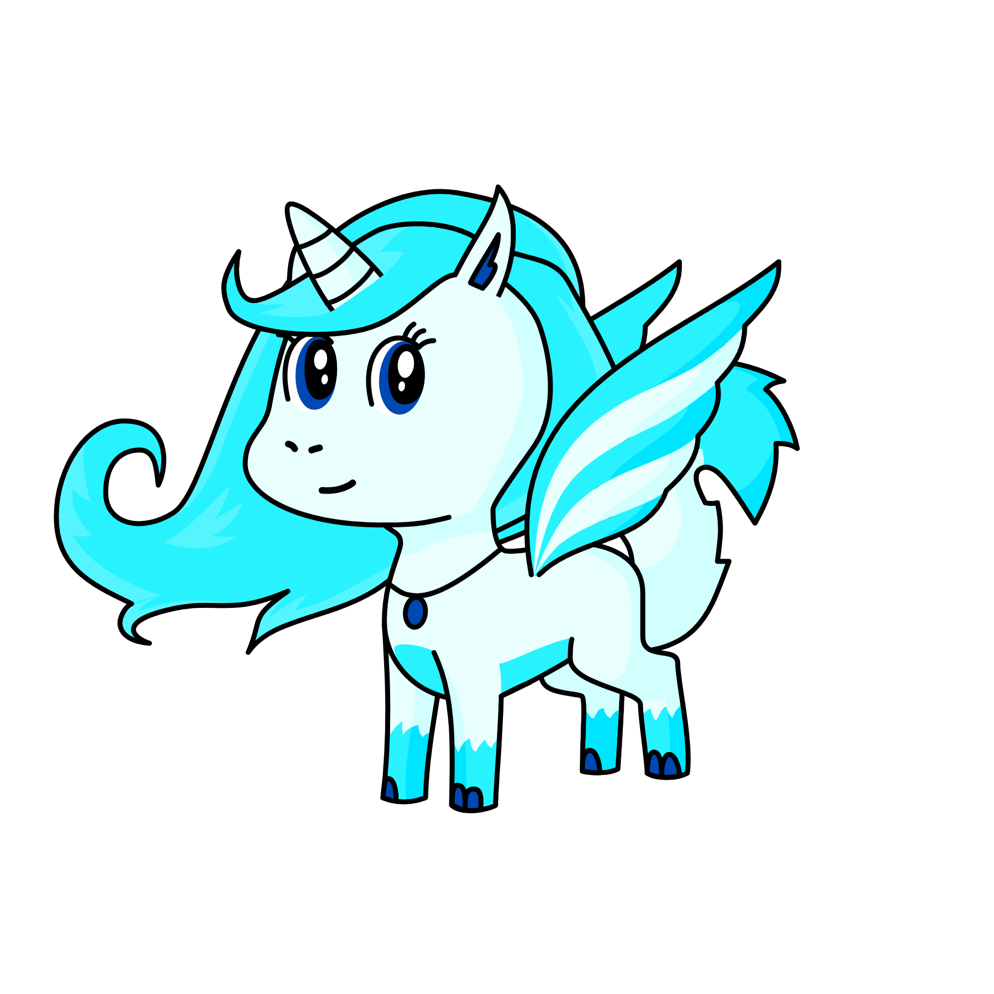 Winter, the unicorn