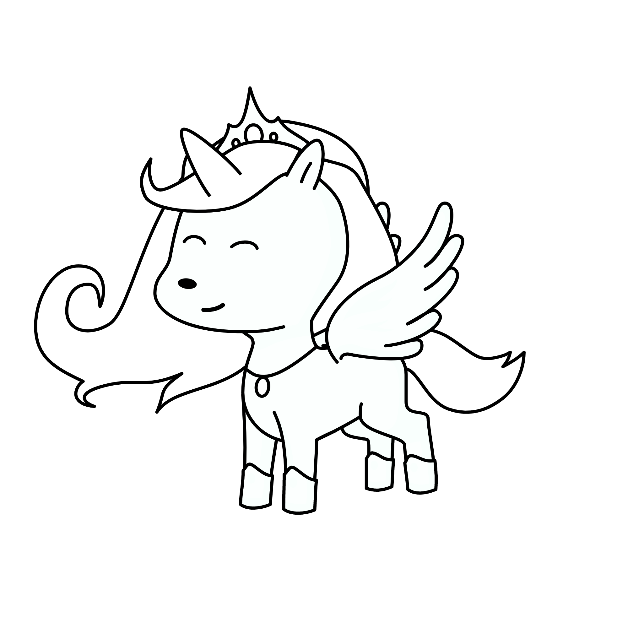 cloudy, the unicorn