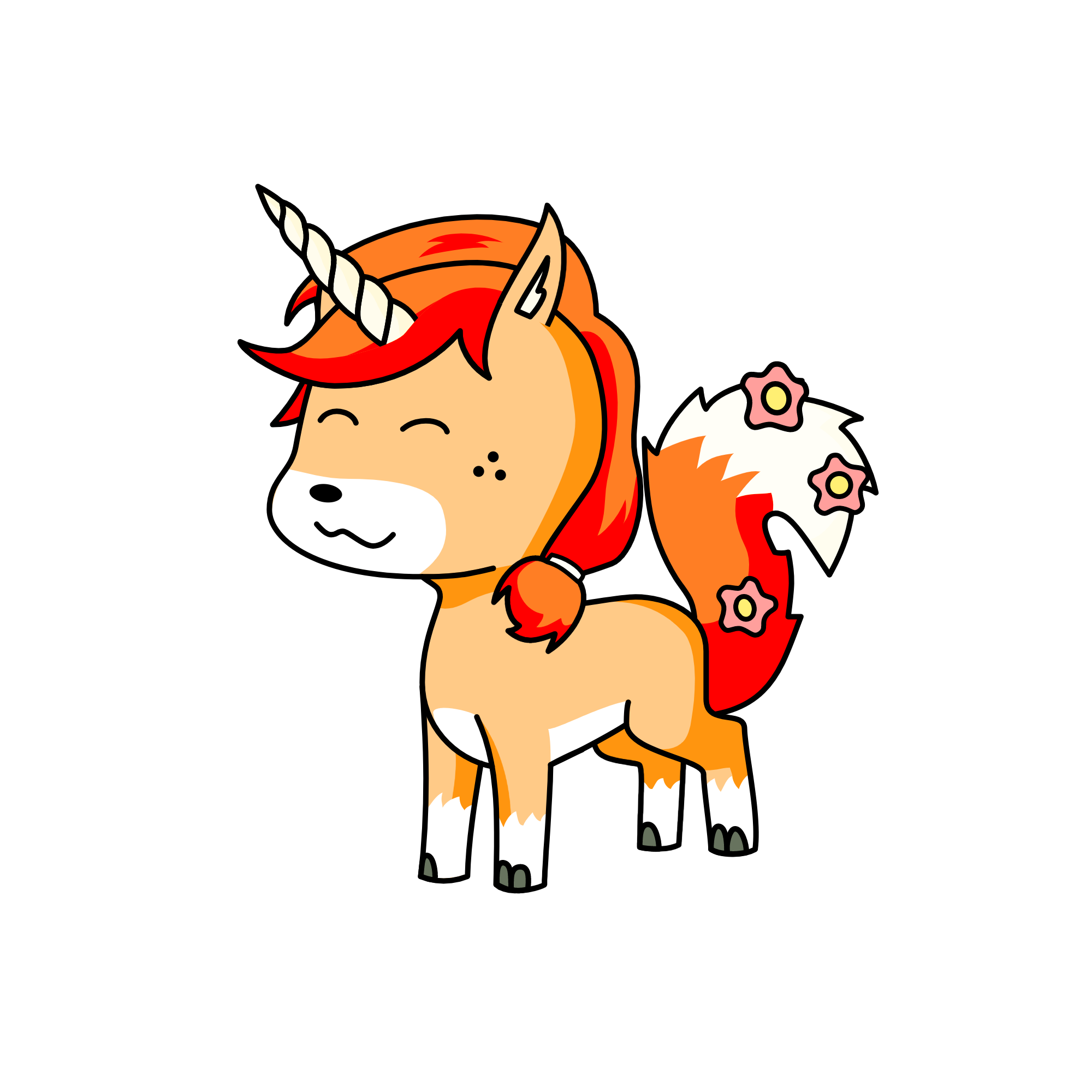 Foxy, the unicorn