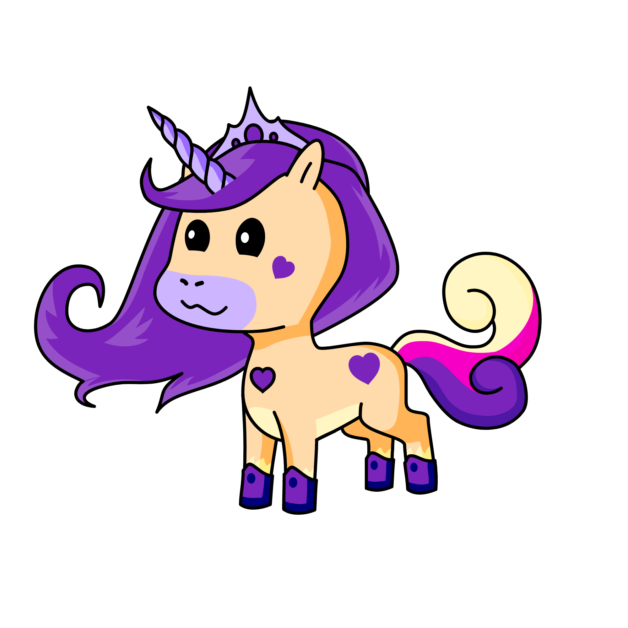 Violet, the unicorn