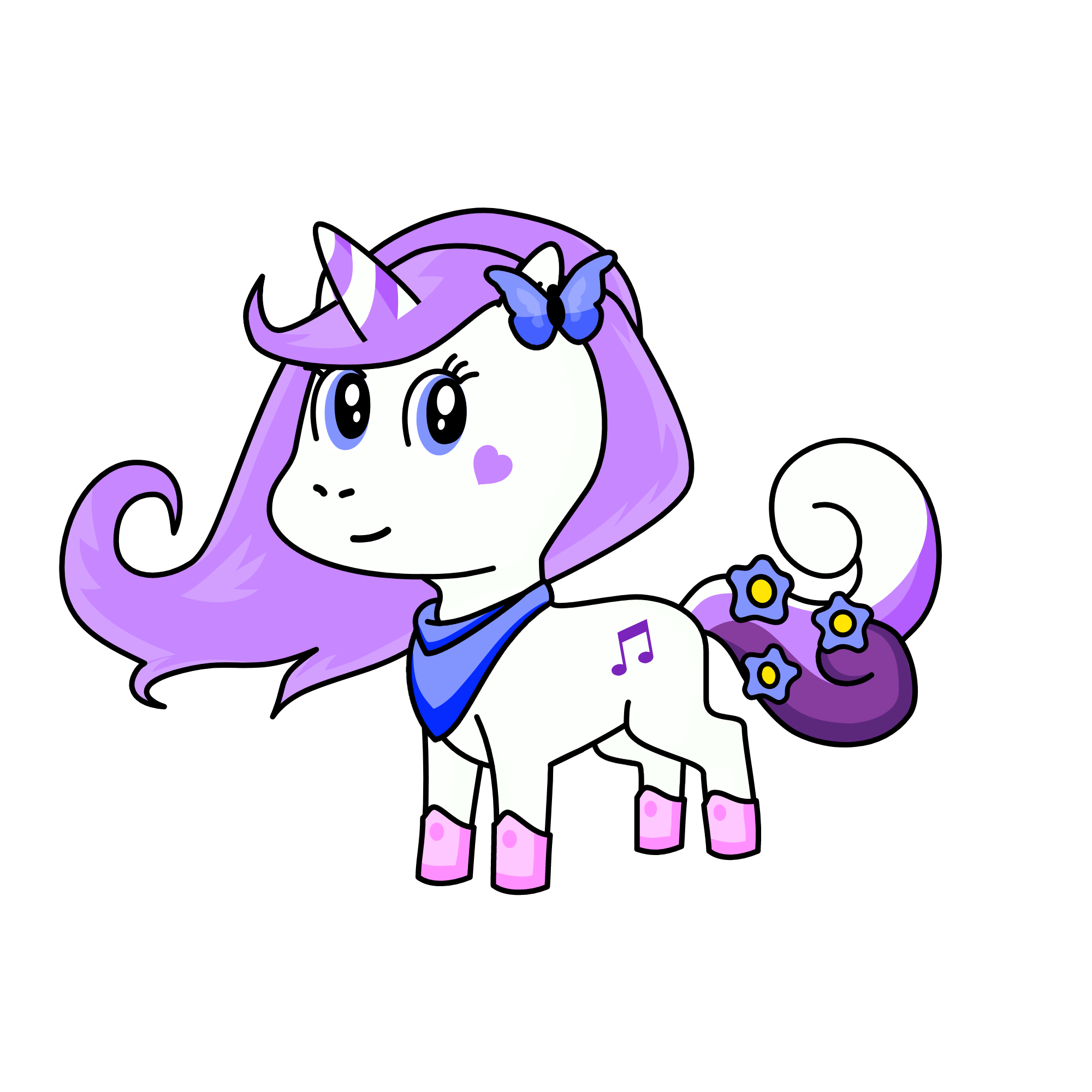 Violetita, the unicorn