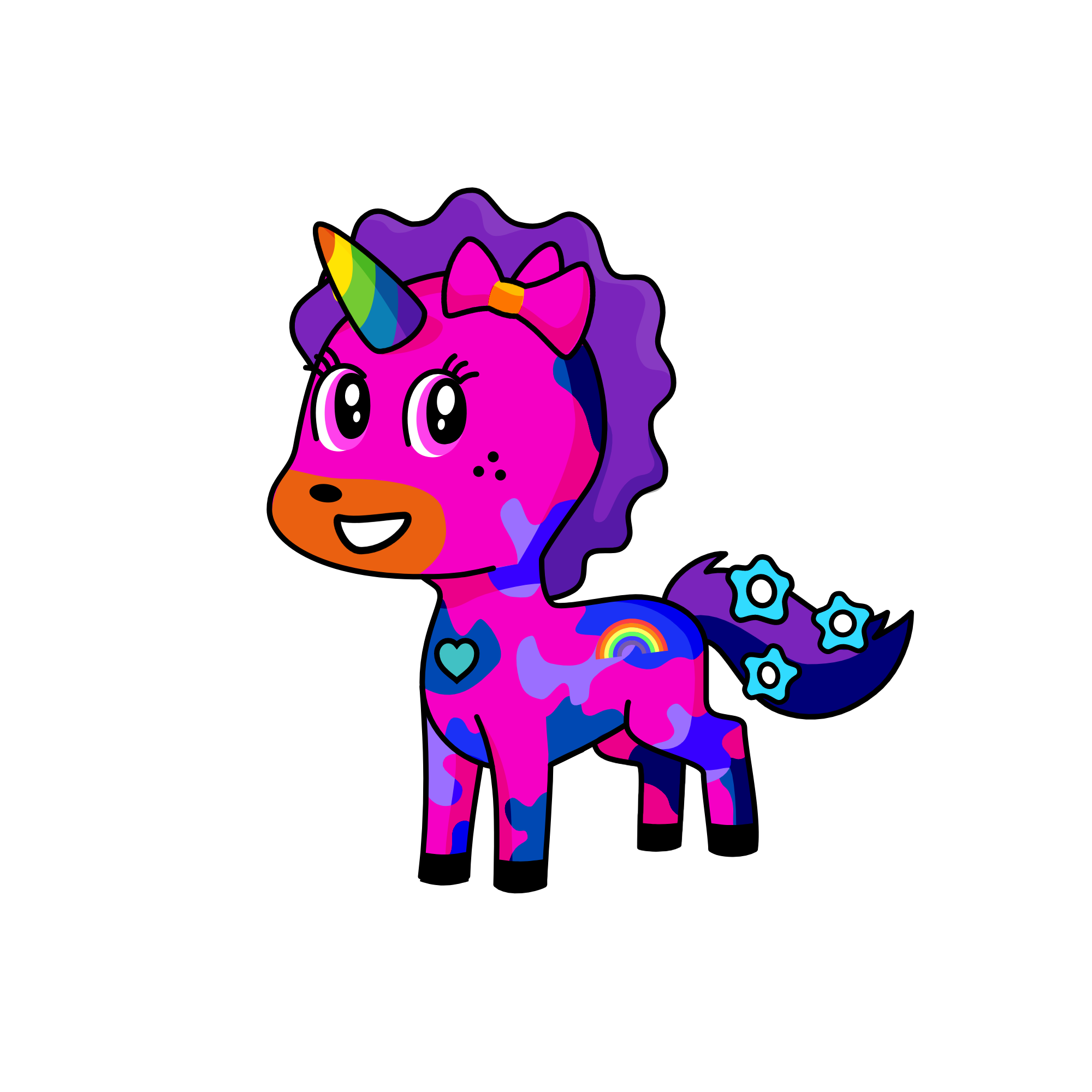 Glitter, the unicorn