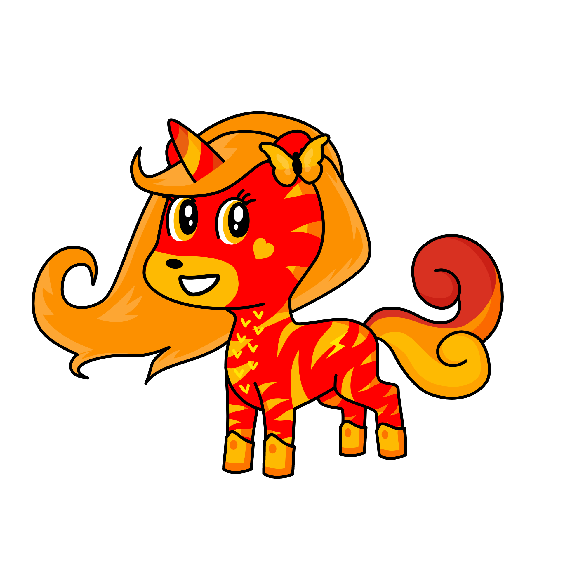 Fire, the unicorn