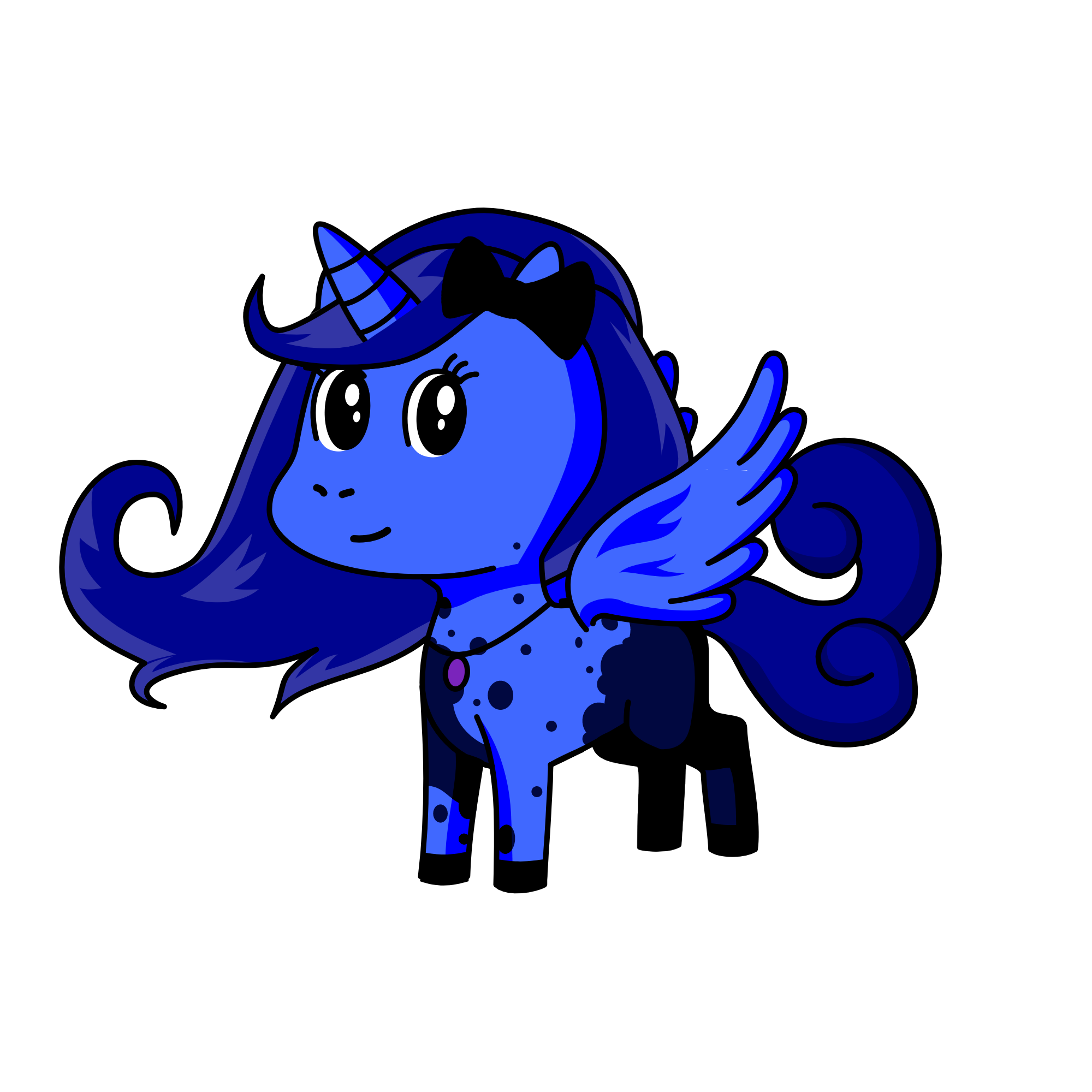Blue Berry, the unicorn