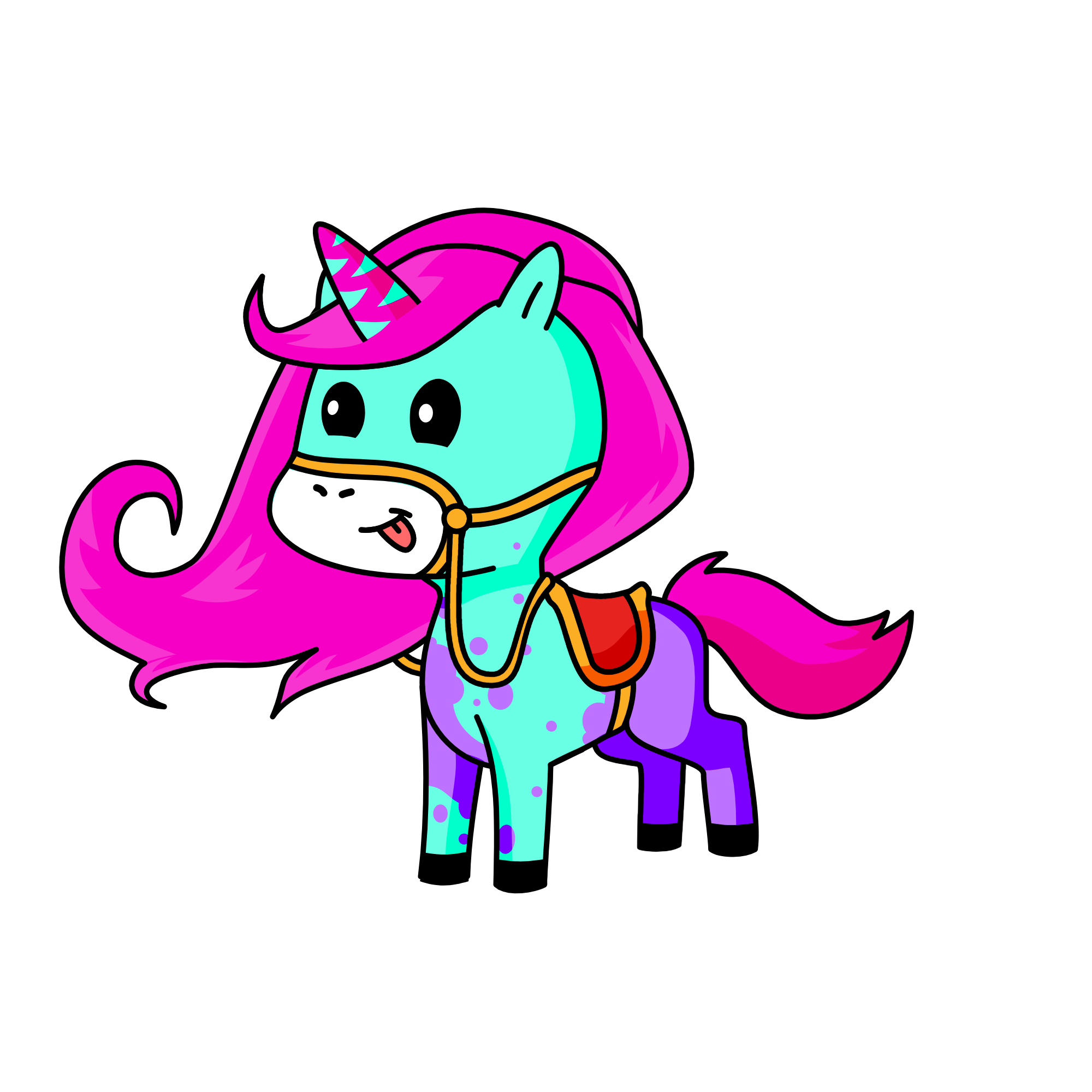 Cloudy, the unicorn