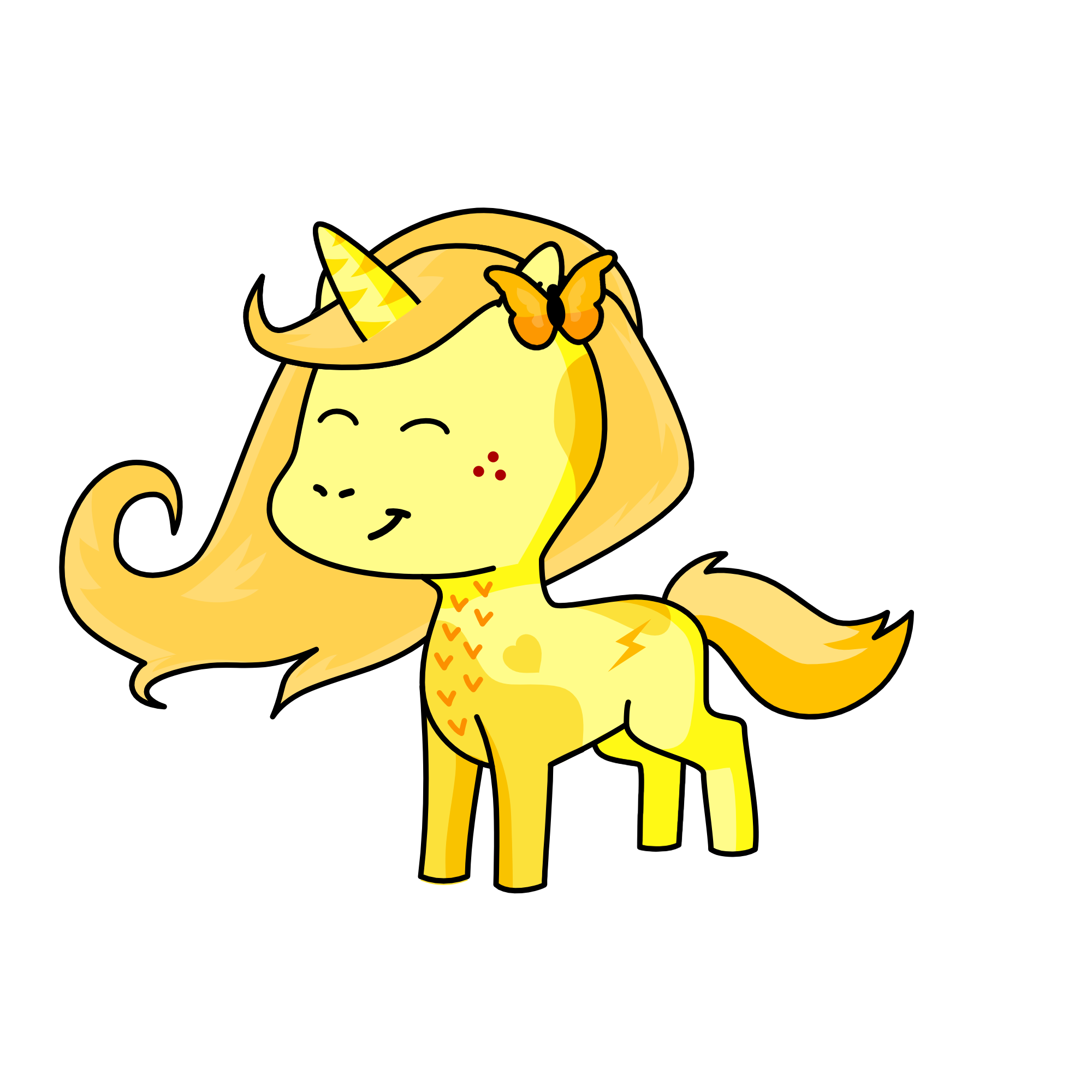 Goldi, the unicorn