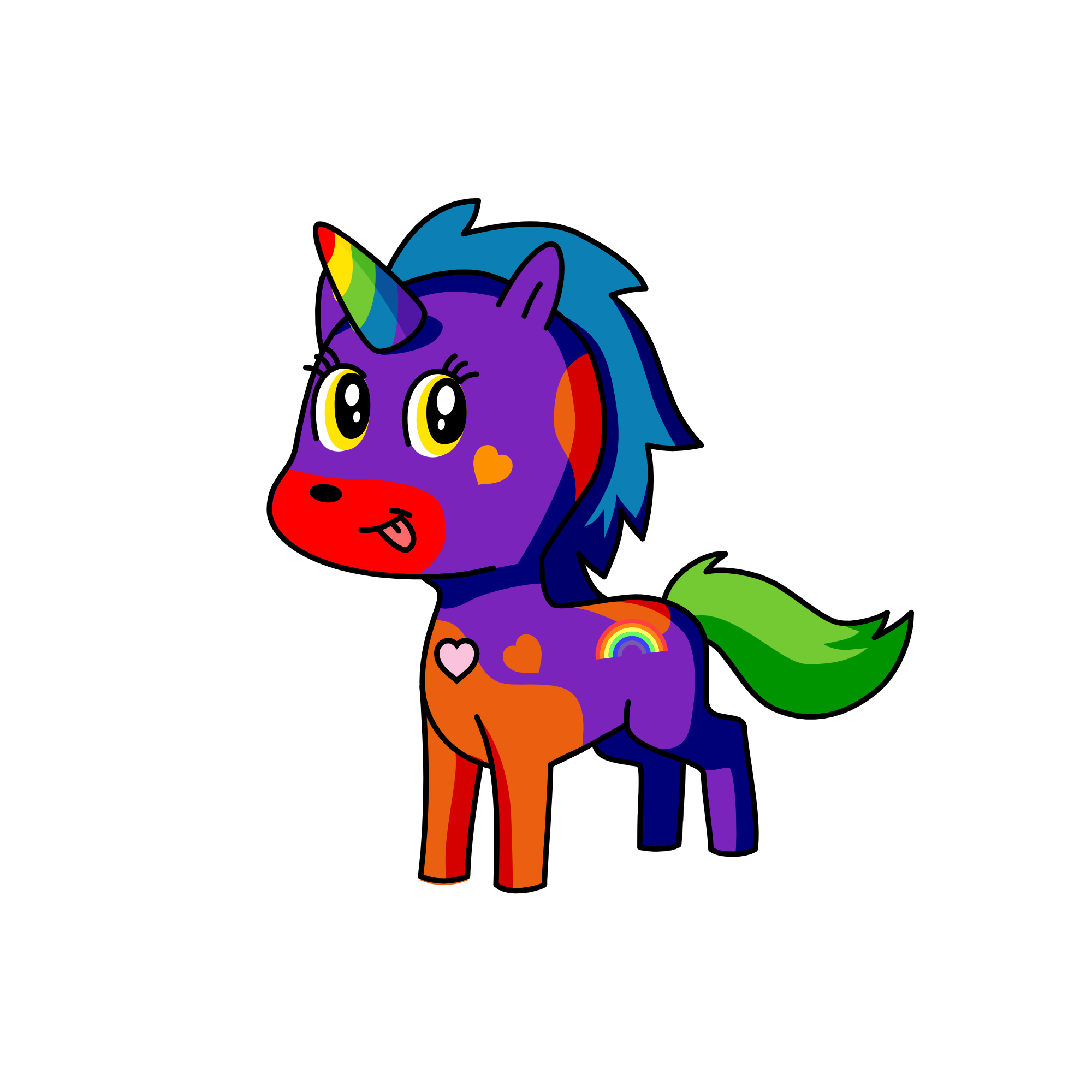 rainbow, the unicorn