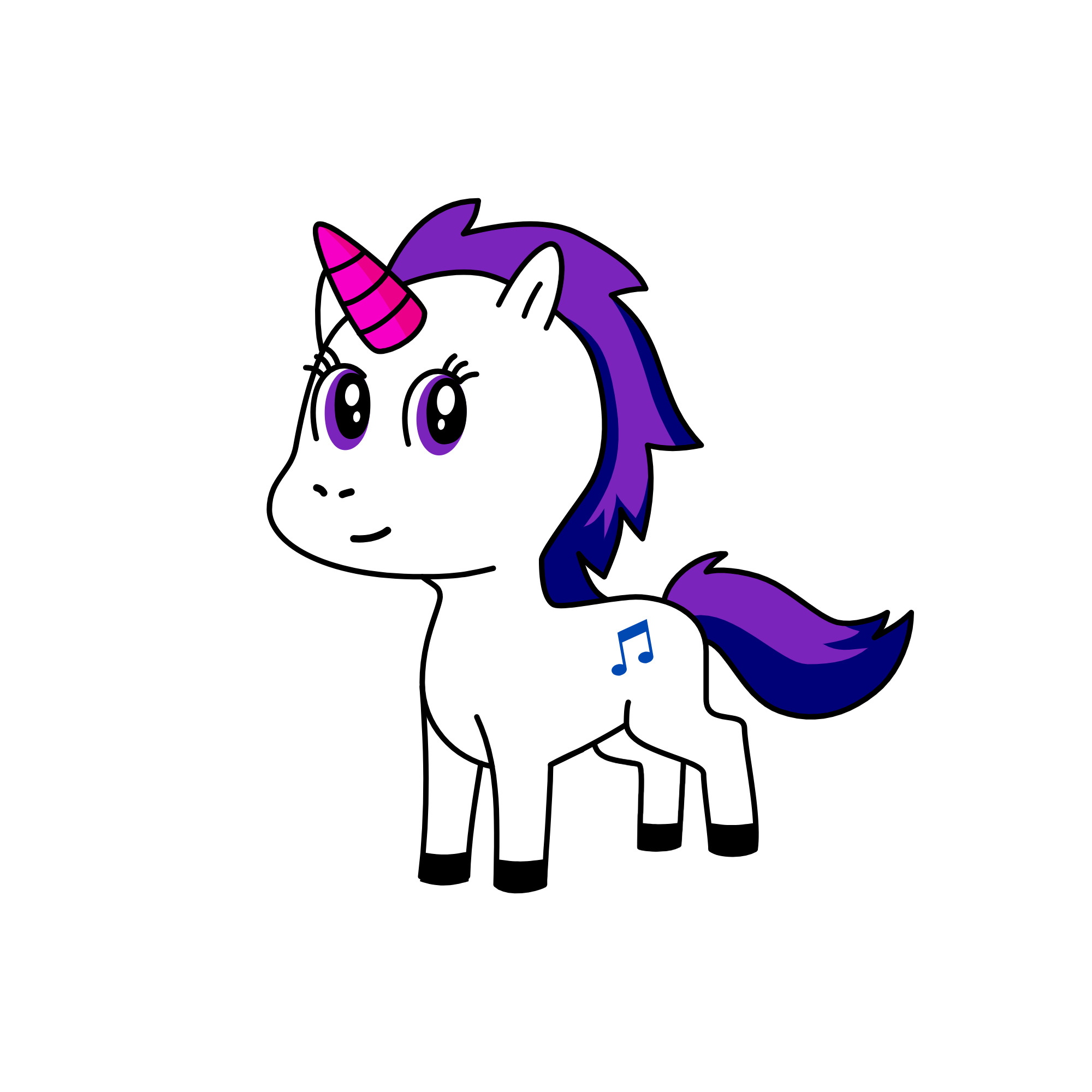 Melody, the unicorn