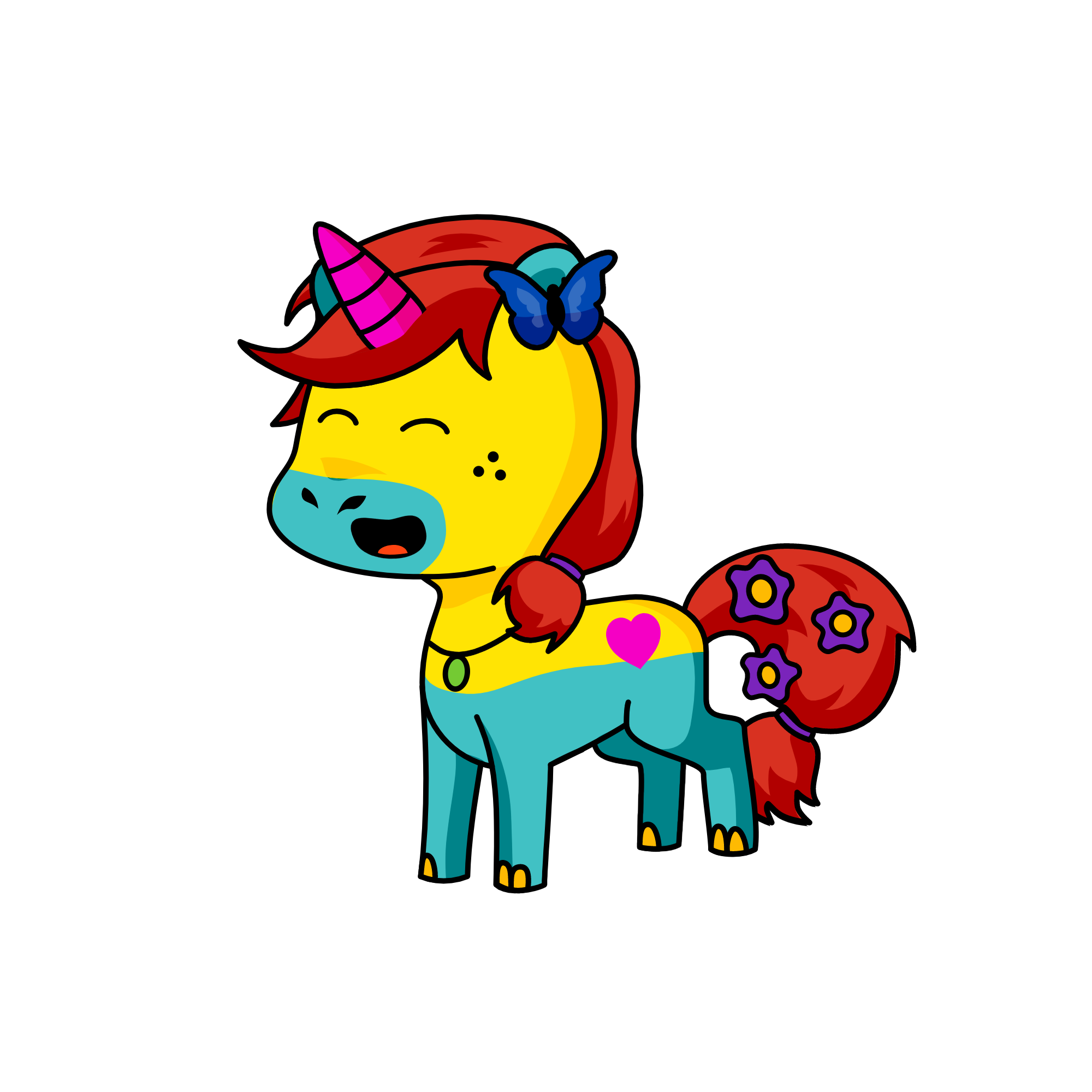 clamshell, the unicorn