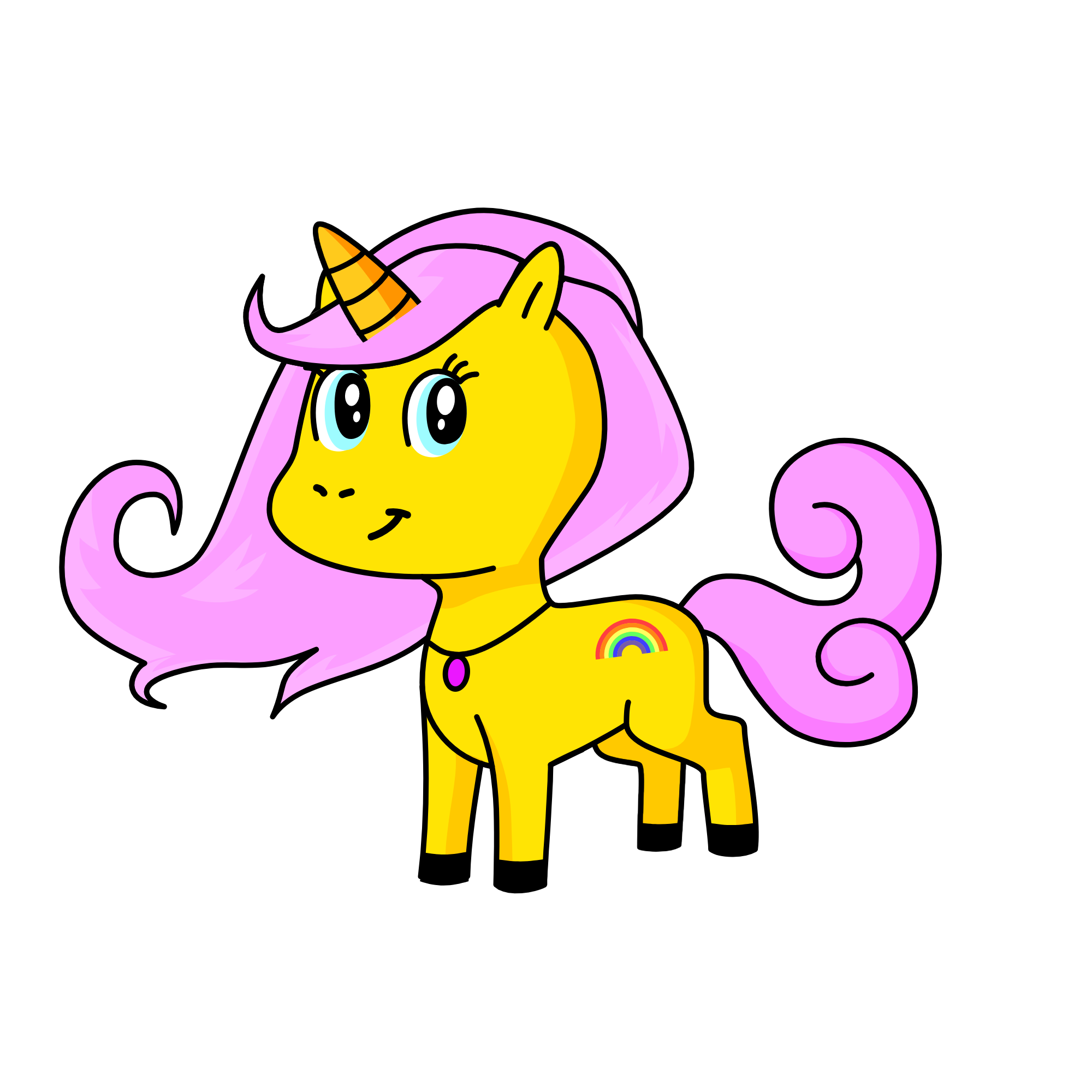 shy cloud, the unicorn