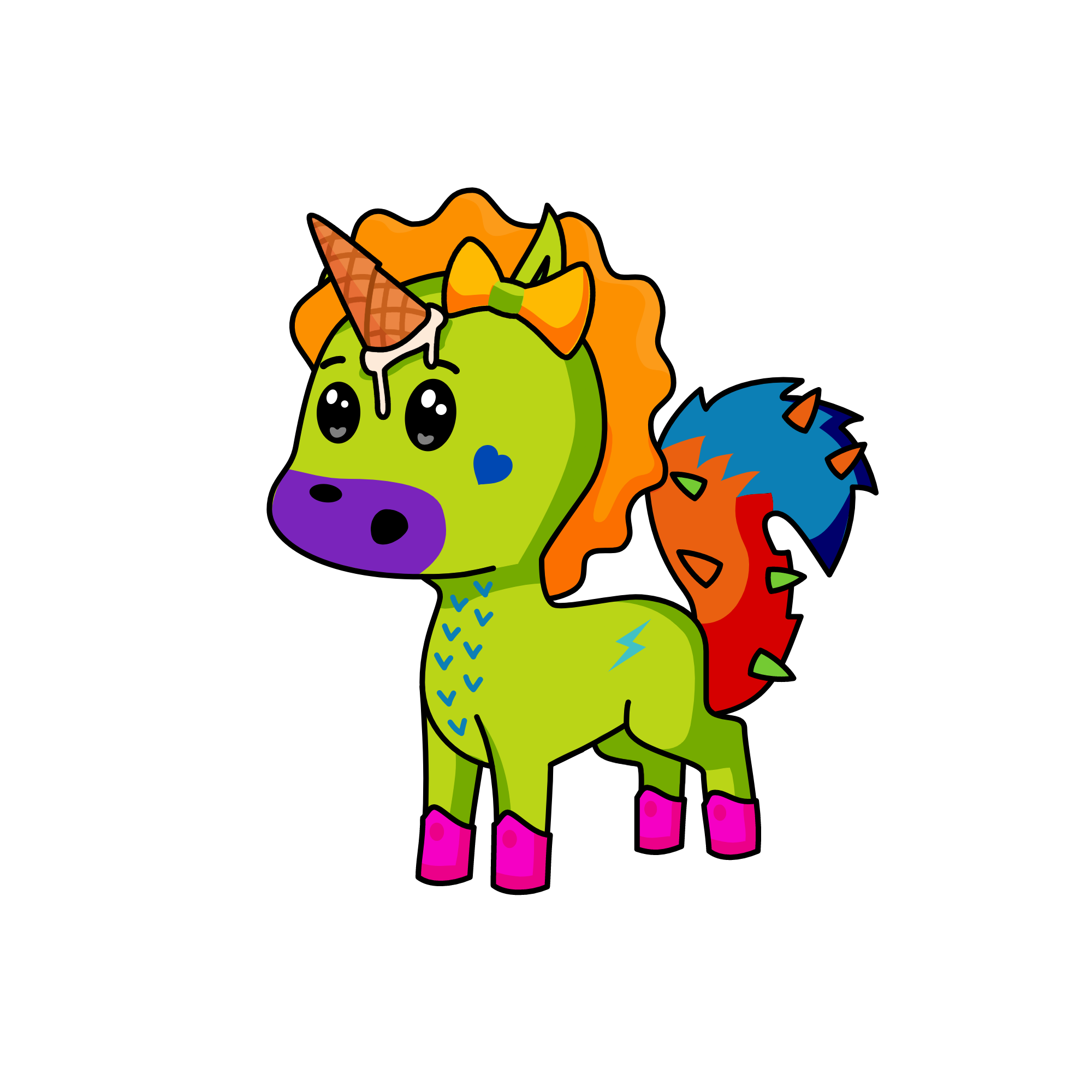 Cone, the unicorn