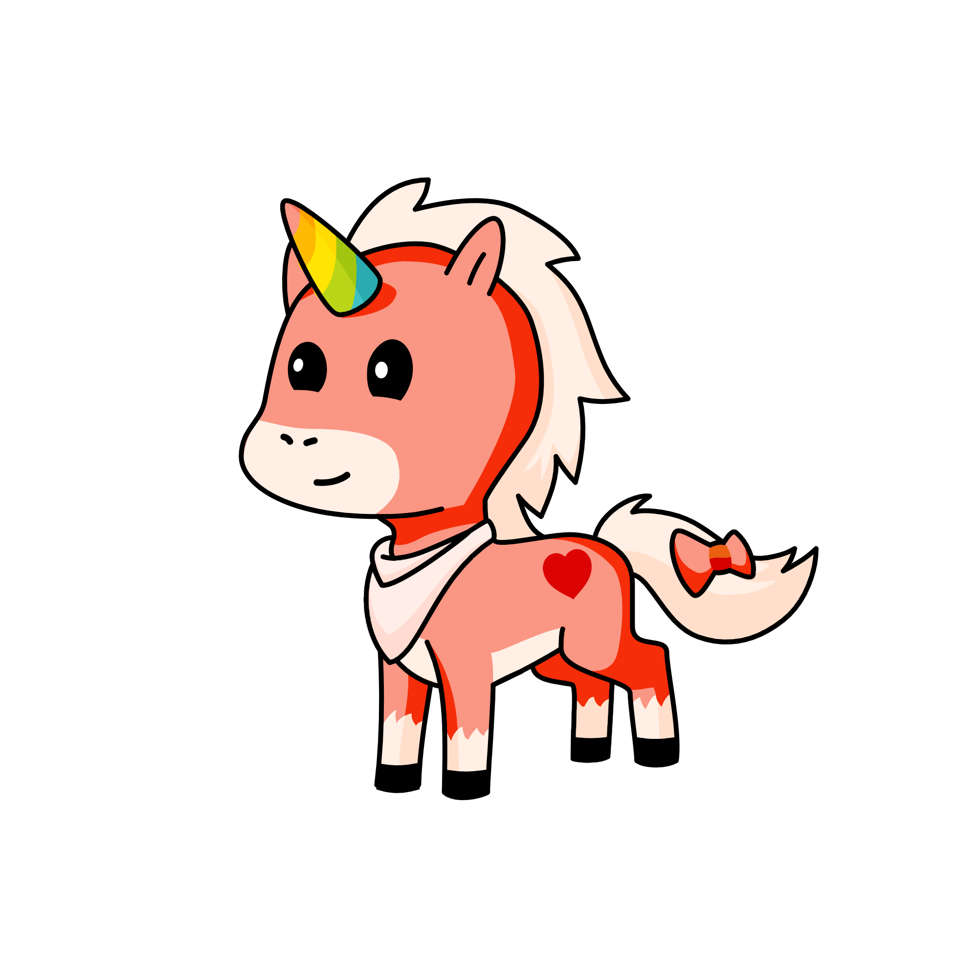 Love Heart, the unicorn