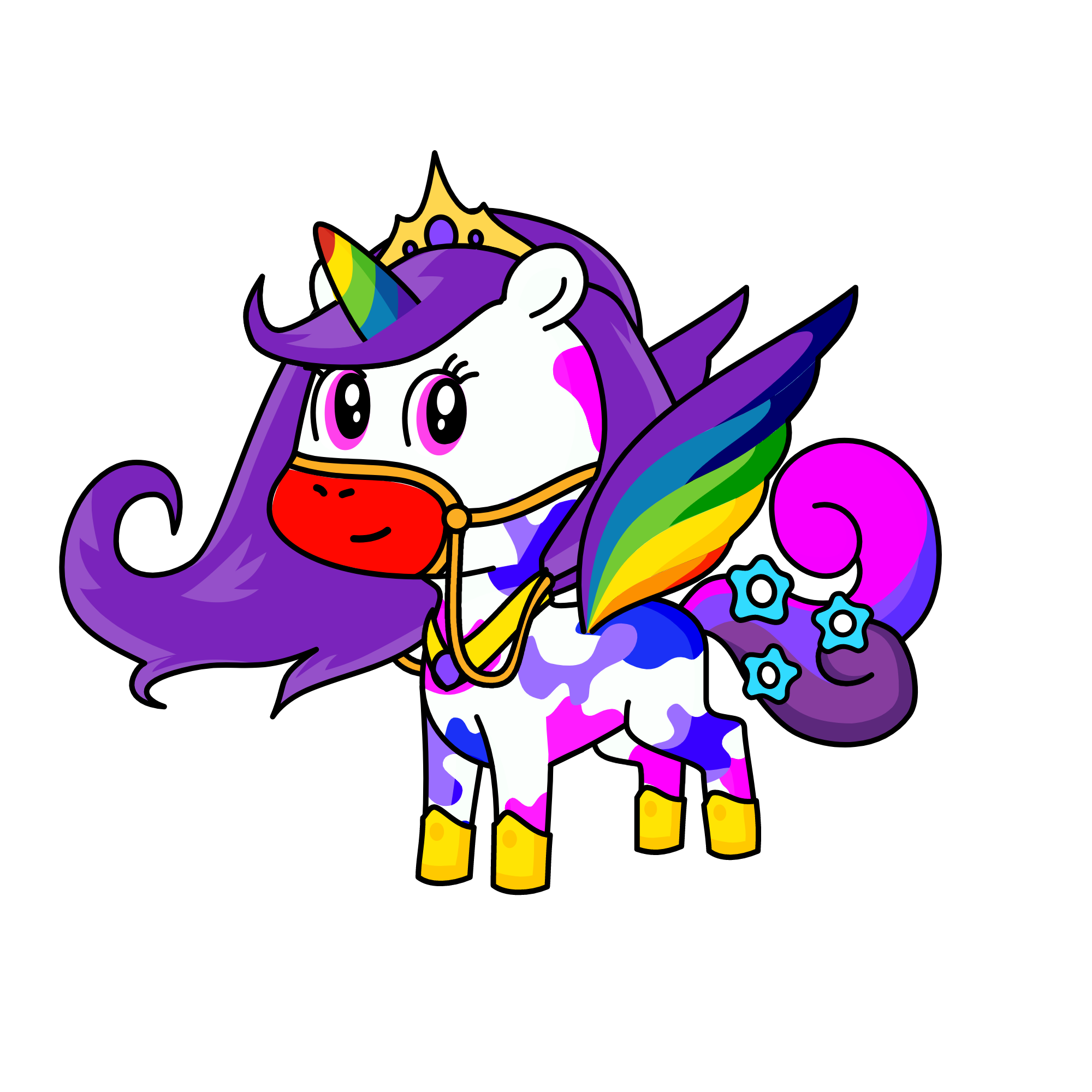 Rainbow, the unicorn