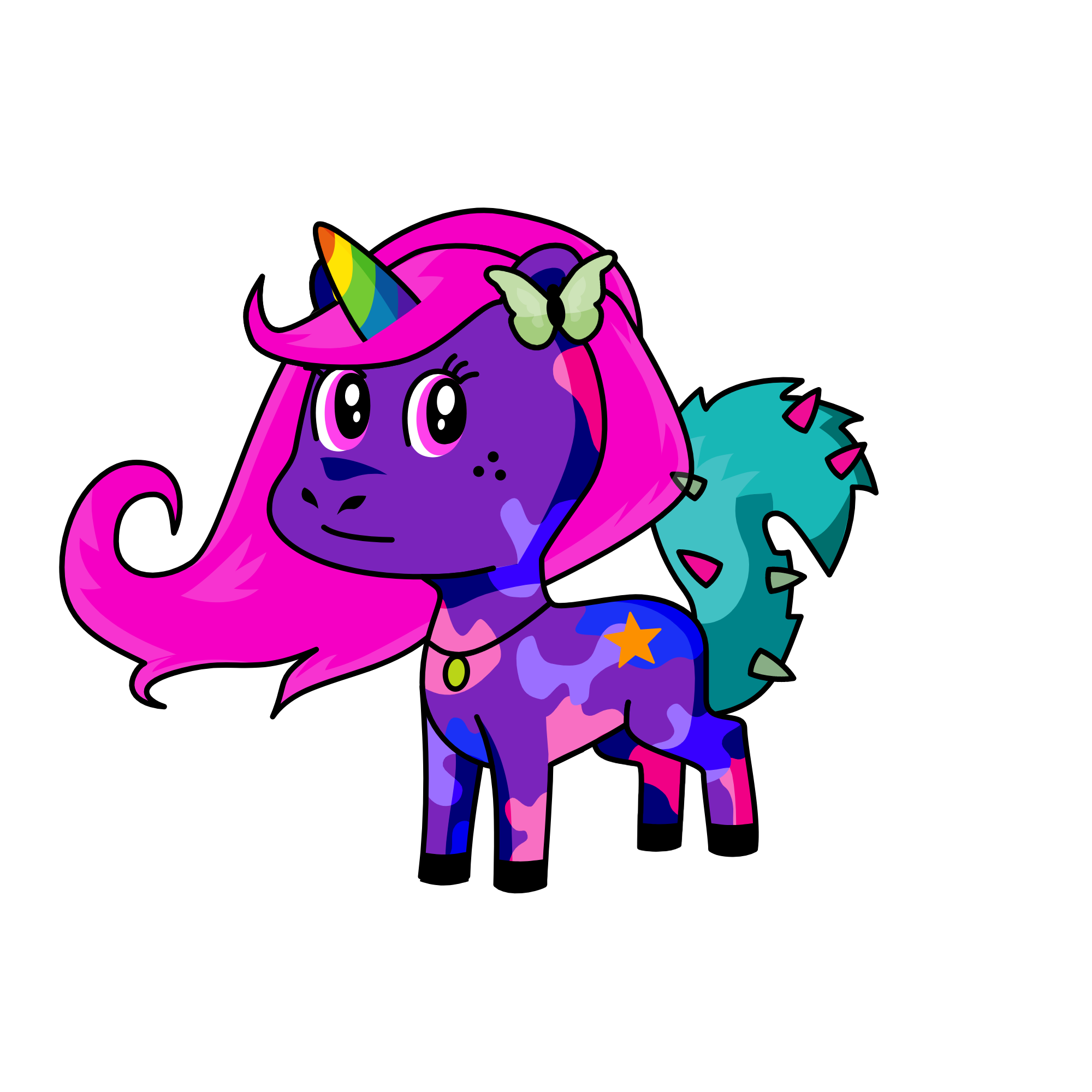 Fluffy, the unicorn